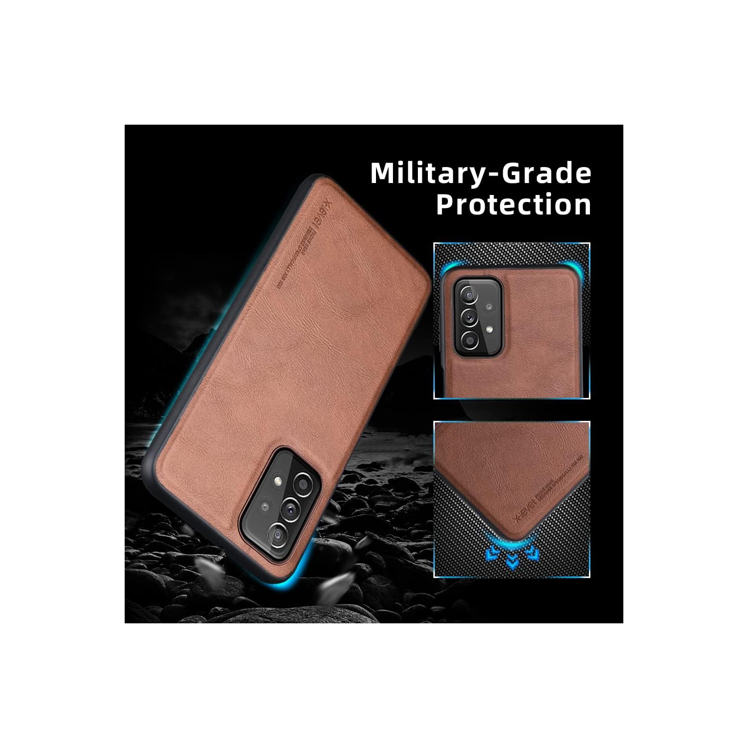 Samsung Galaxy A23 5G Case, Anti-Scratch Premium PU Leather Case Soft TPU Bumper Shockproof Protective Phone