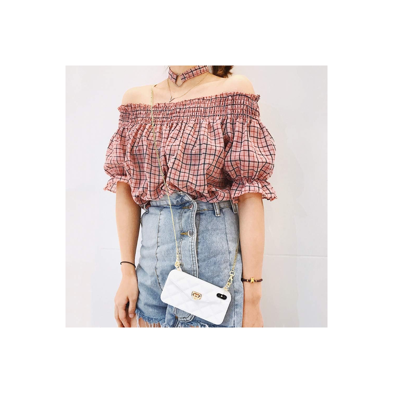 Étui portefeuille compatible avec&nbsp;iPhone 7 plus/iPhone 8 plus, joli sac de luxe, étui de porte-cartes à rabat