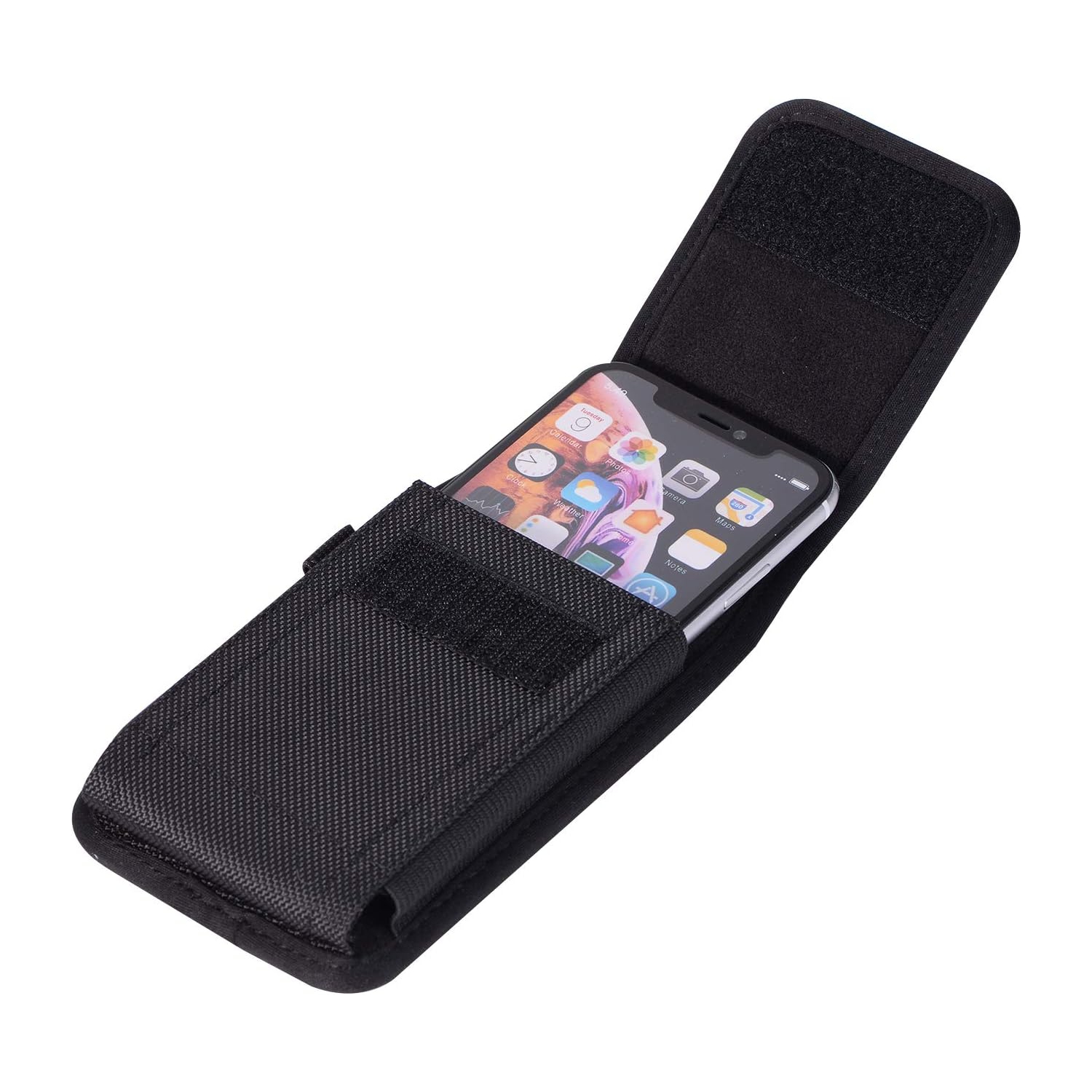 Nylon Cell Phone Holster Pouch Belt Case Holder for Samsung Galaxy S23 Plus S22+ S21 FE S20 FE S10 Plus A53 A52 5G A33