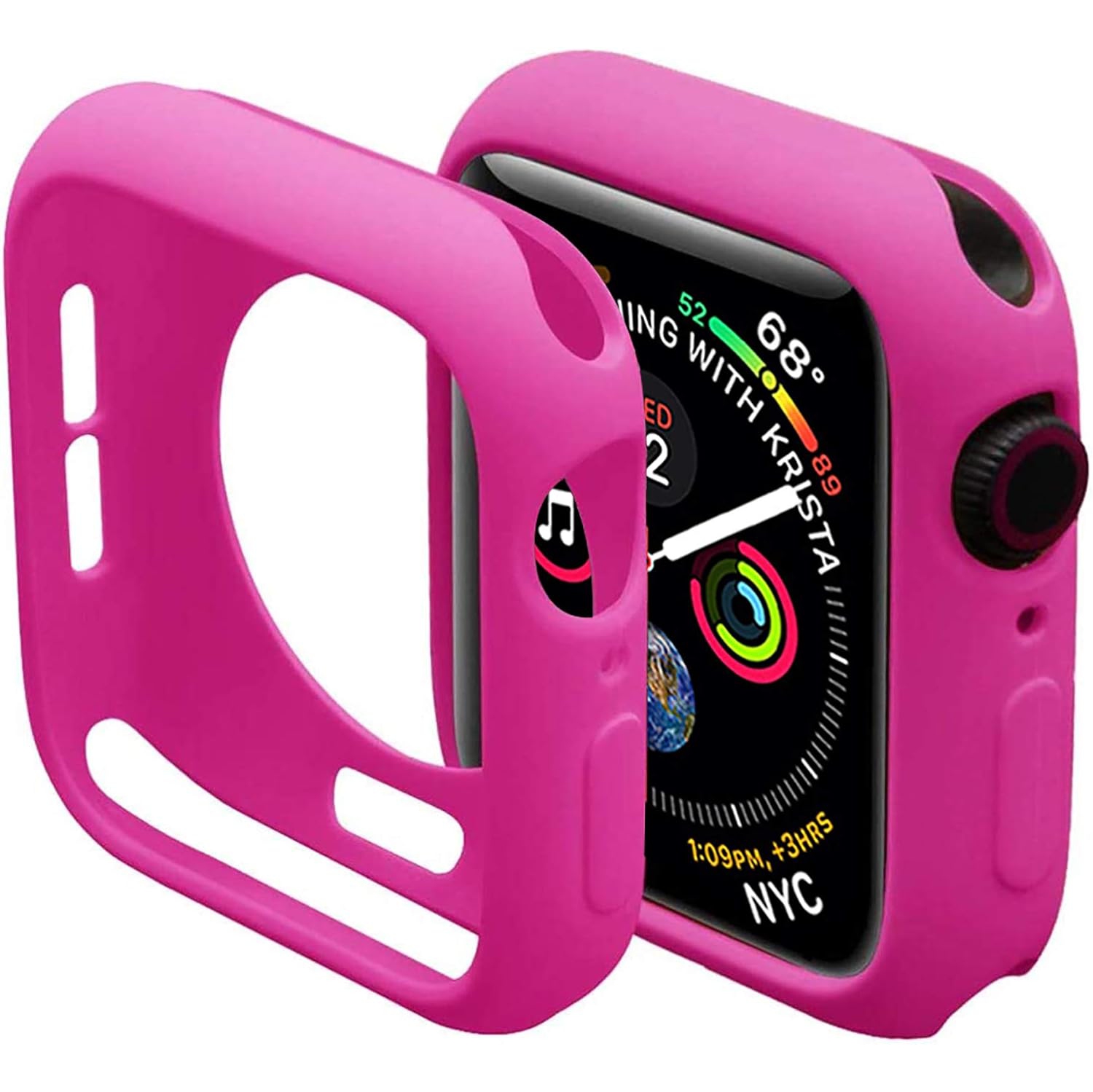 Compatible avec l'étui pour Apple Watch Series 4 5 6 SE2 se 40&nbsp;mm, étui protecteur en TPUR flexible et durable pour Apple