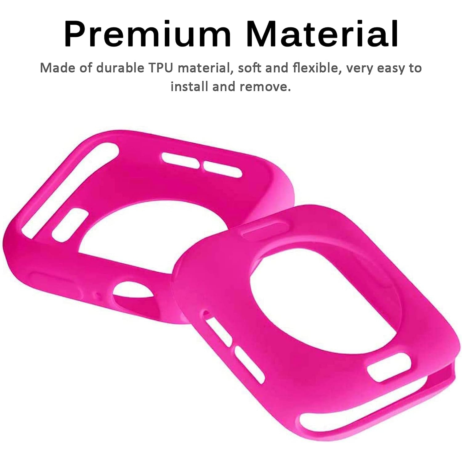 Compatible avec l'étui pour Apple Watch Series 4 5 6 SE2 se 40&nbsp;mm, étui protecteur en TPUR flexible et durable pour Apple