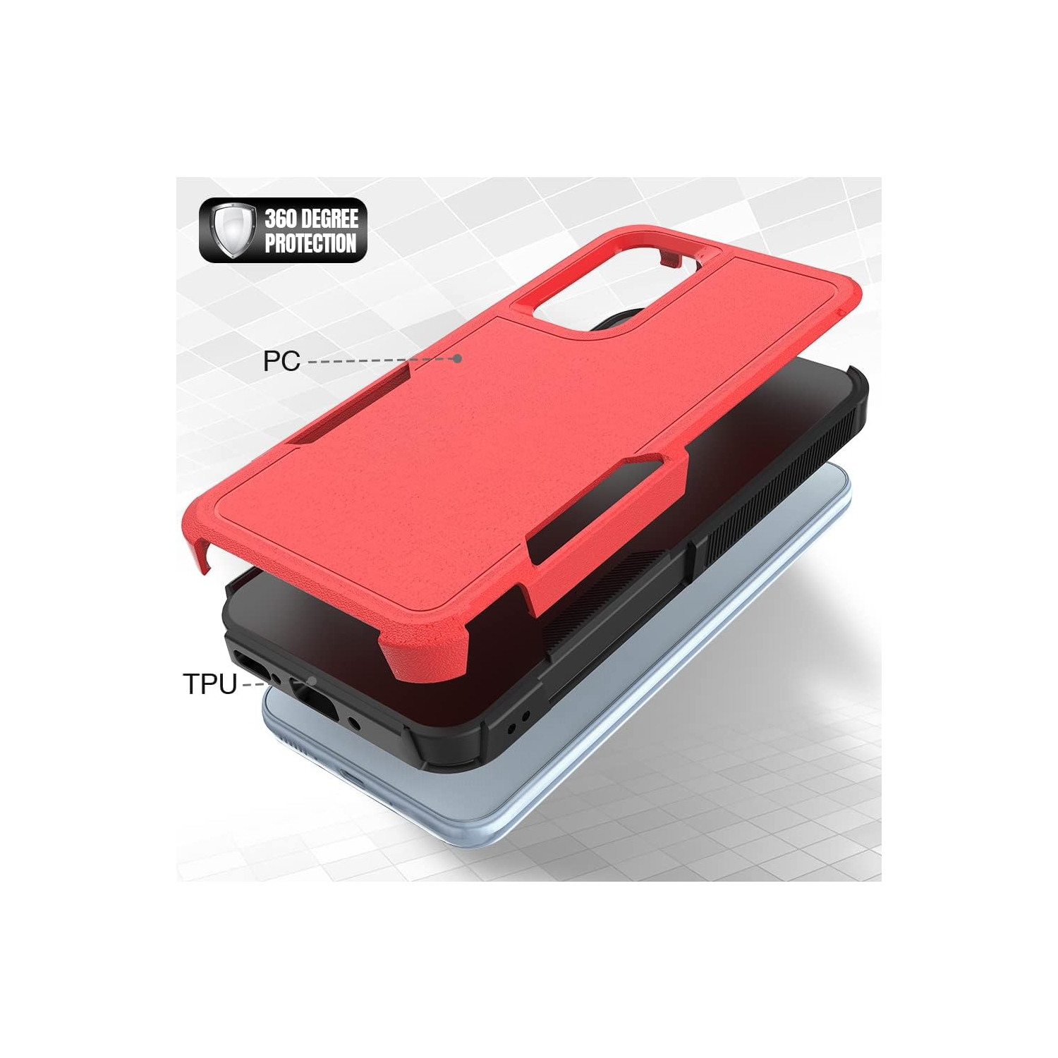 Étui pour Galaxy A54 et 2 de Samsung protecteur d'écran en verre, étui antichoc pour femmes Galaxy A54 5G