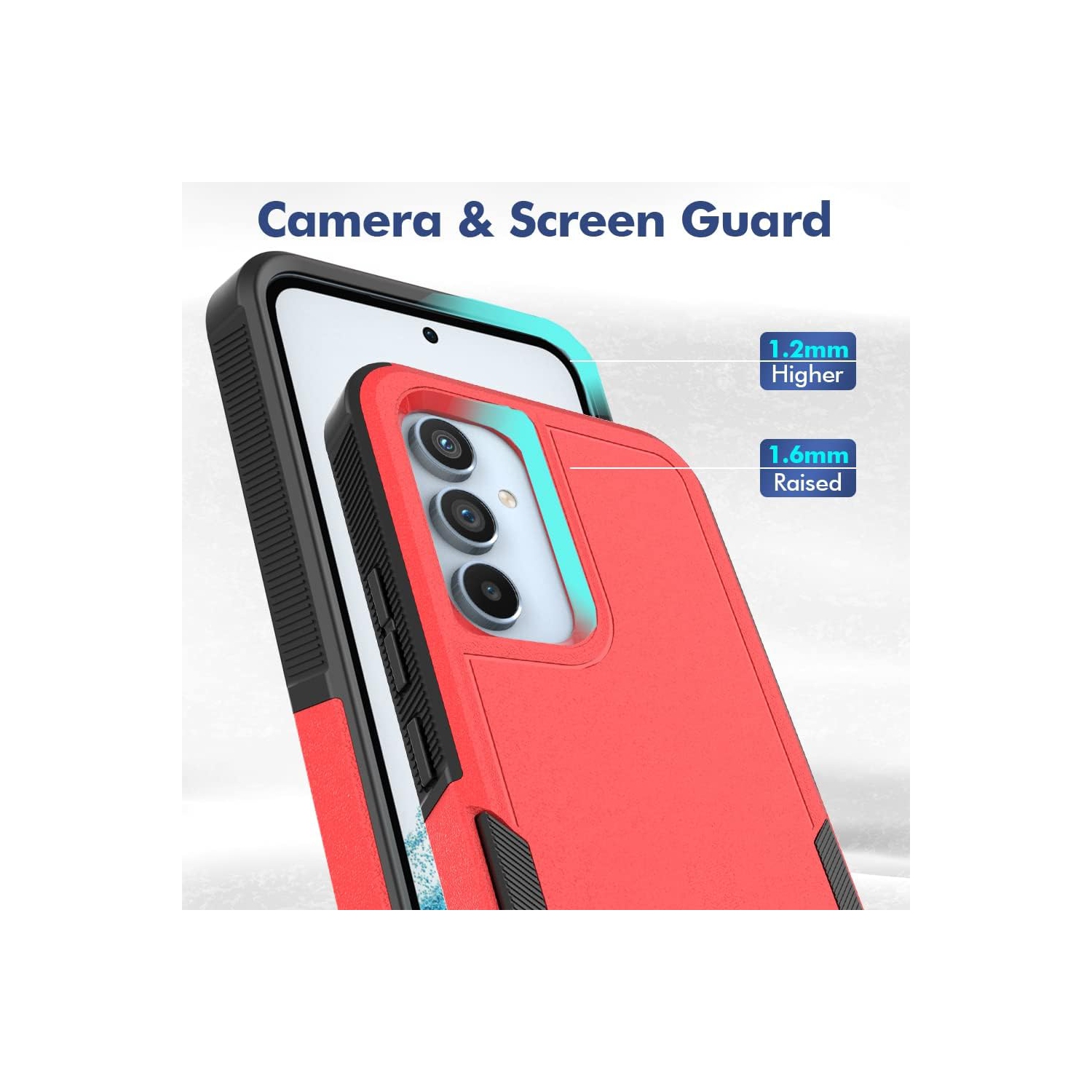 Étui pour Galaxy A54 et 2 de Samsung protecteur d'écran en verre, étui antichoc pour femmes Galaxy A54 5G