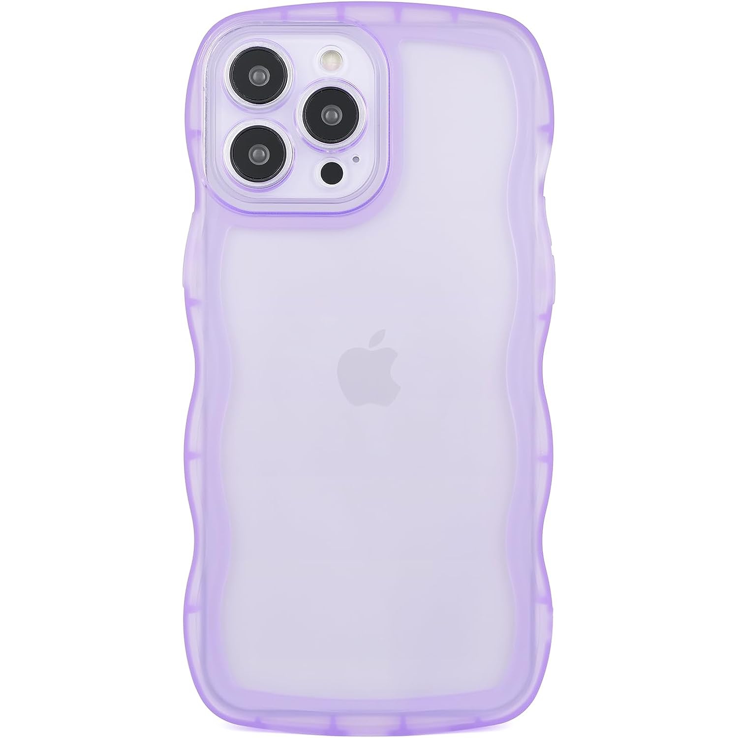 Compatible with iPhone 11 Pro Case 5.8" 2019, Cute Kawaii Curly Wave Frame Shape Soft Silicone Shockproof