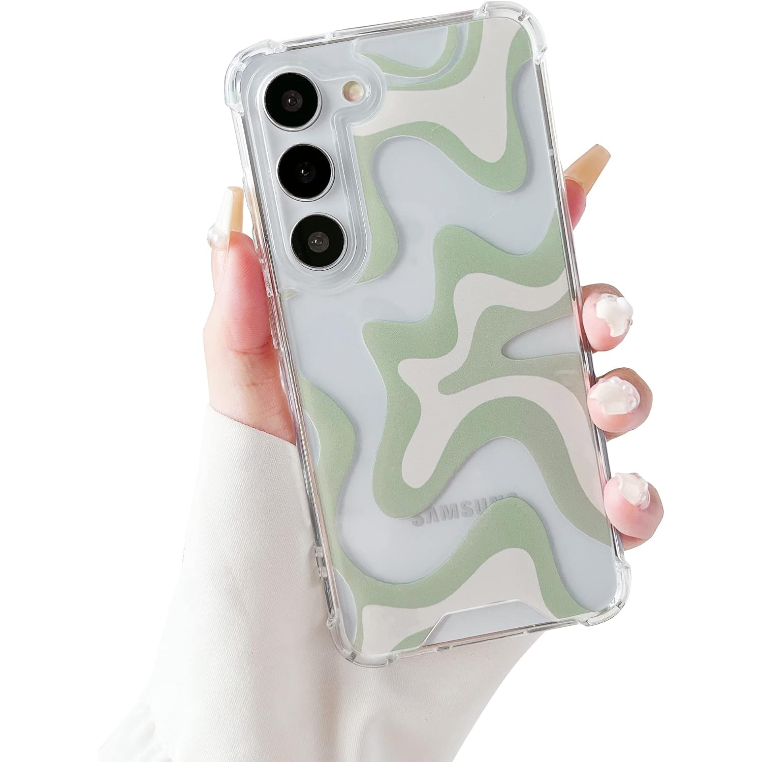 Étui pour Galaxy S23 plus de Samsung, étui mince transparent avec protection antichoc à 4 coins, TPUR souple