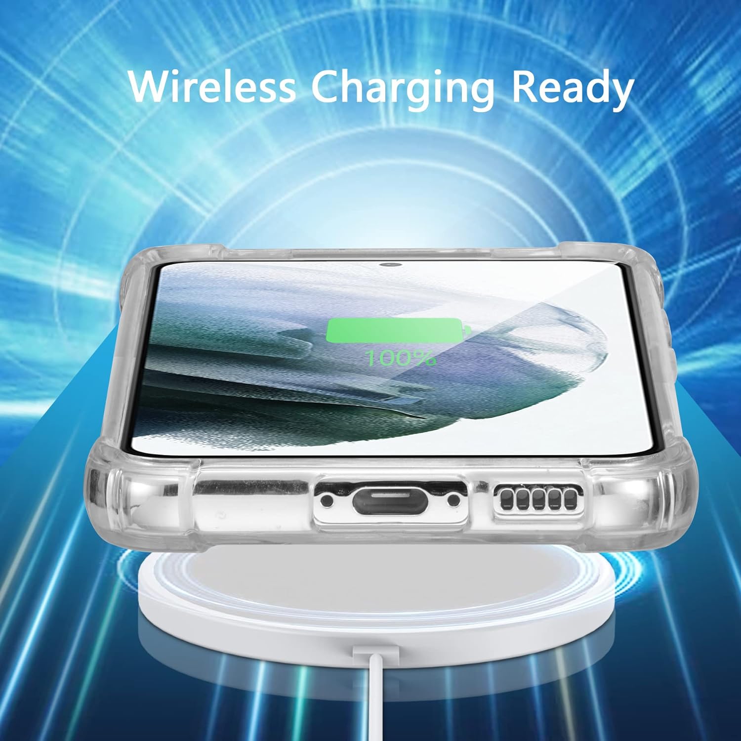 Étui pour Galaxy S23 plus de Samsung, étui mince transparent avec protection antichoc à 4 coins, TPUR souple