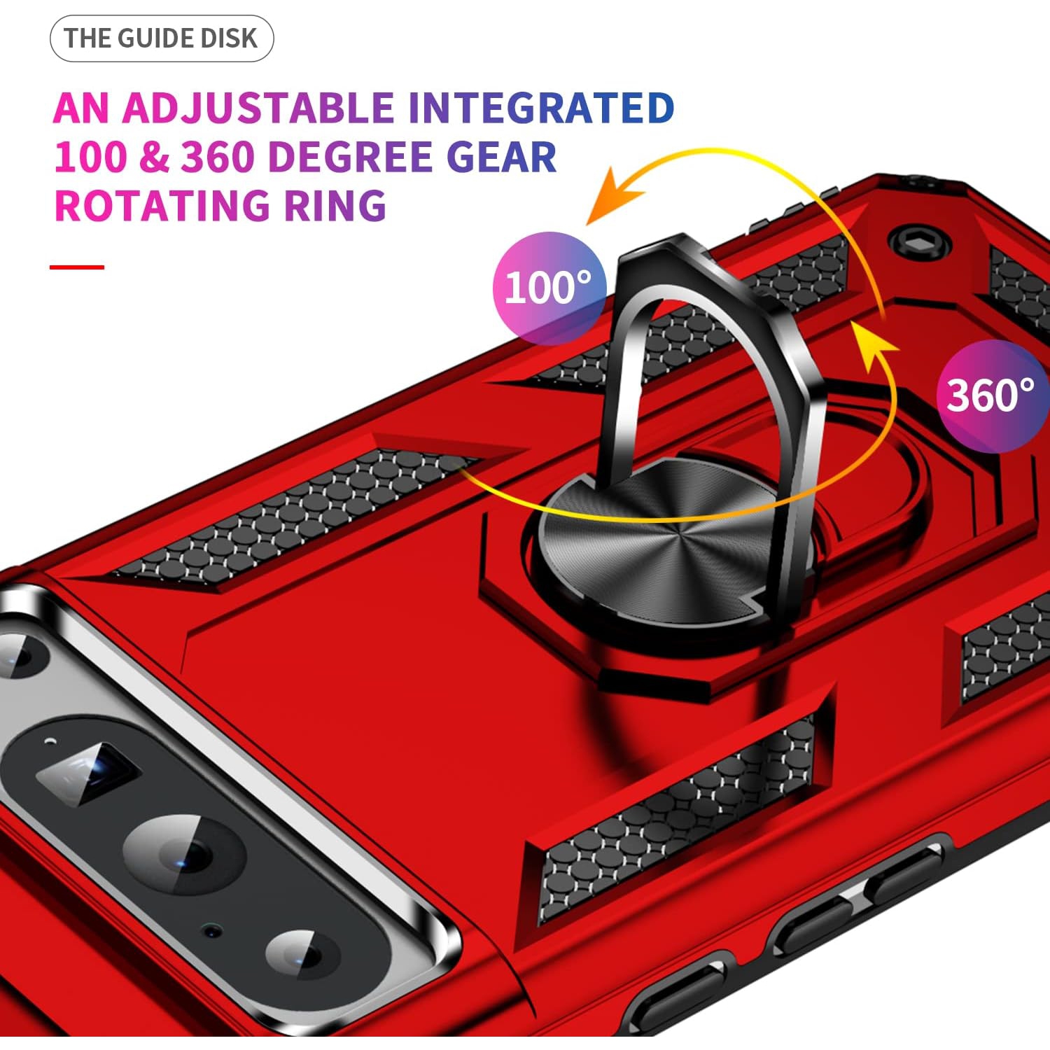 Étui protecteur pour Pixel 8 Pro de Google, béquille de Ring protection antichoc de qualité militaire et double couche de protection
