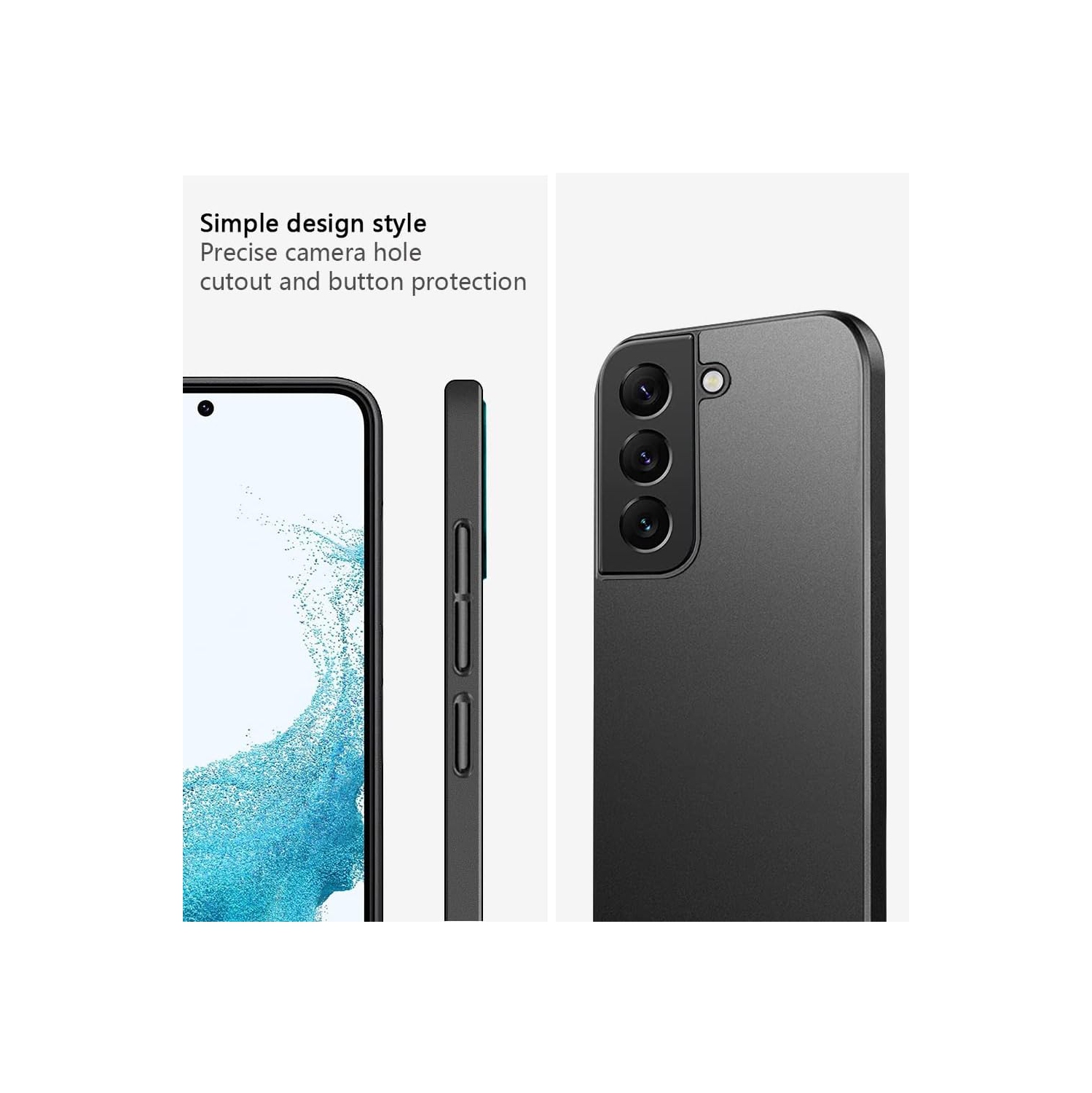 for Samsung Galaxy S22 5G Case, Extremely Light Ultra-Light Super Slim Camera Protection Hard PC Cover Case