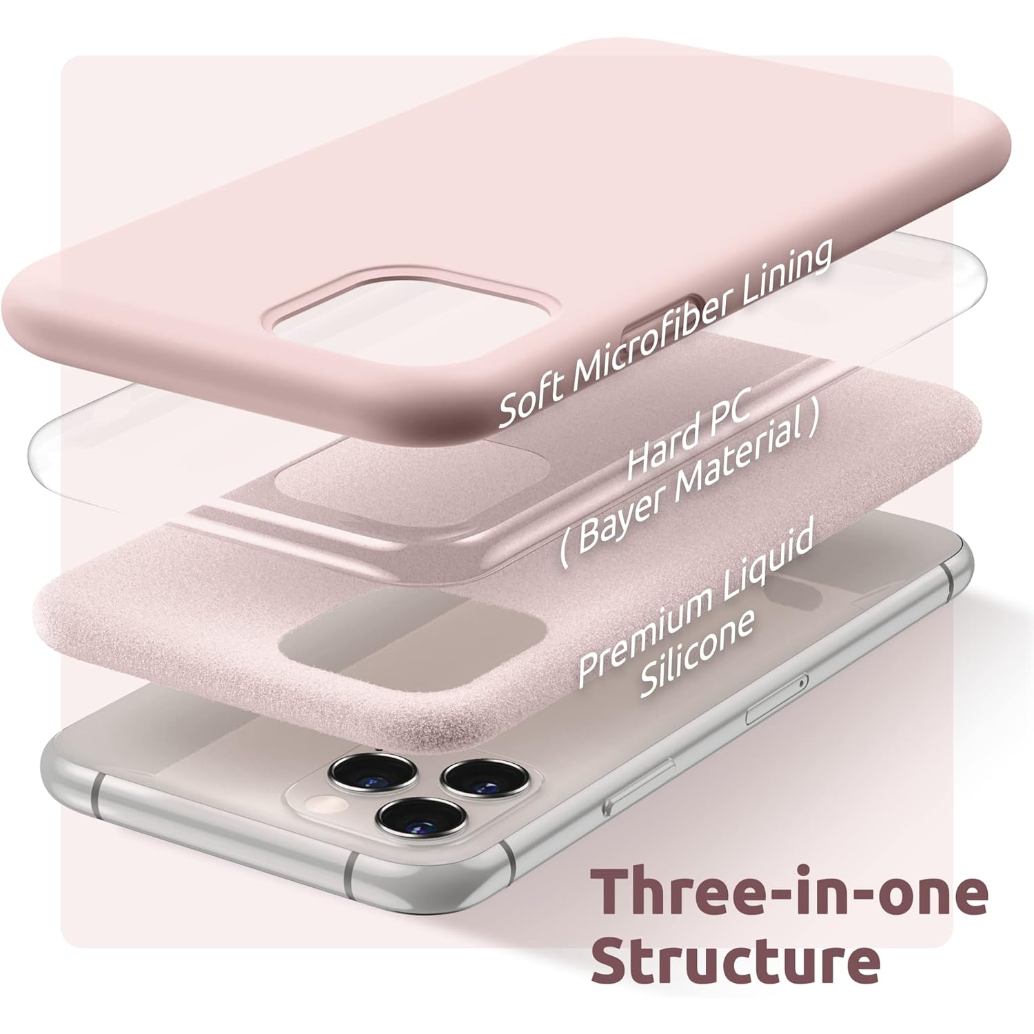 Silicone Case for iPhone 11 Pro Max Case, Liquid Silicone Protective Phone Case Cover (Full Body, Soft Case