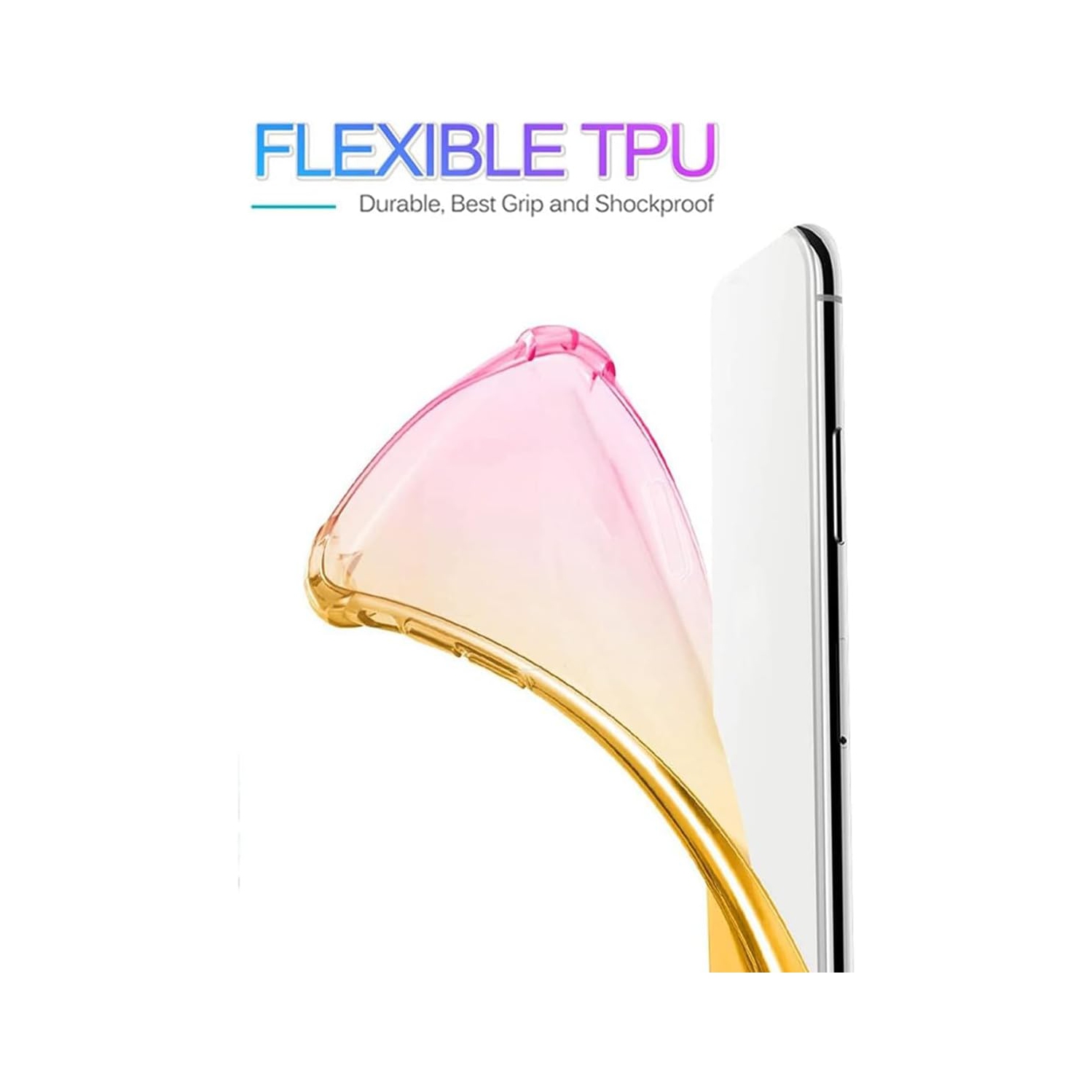 for Motorola E22 Case, Moto E22i Case, Clear Cute Gradient Phone Case Slim Anti Scratch Flexible TPU Cover