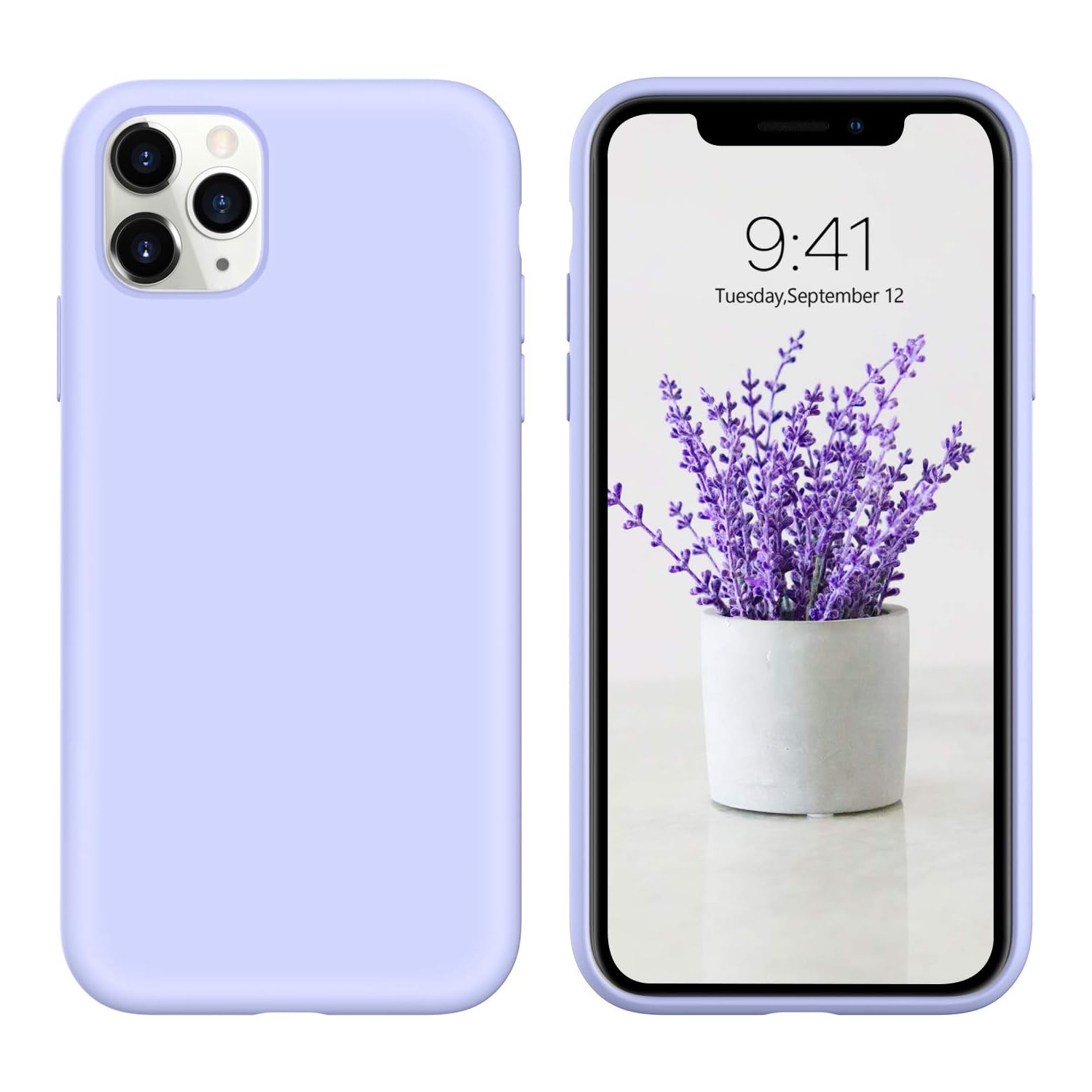 iPhone 11 Pro Case, Liquid Silicone Soft Gel Rubber Slim Fit Cover with Microfiber Cloth Lining Cushion