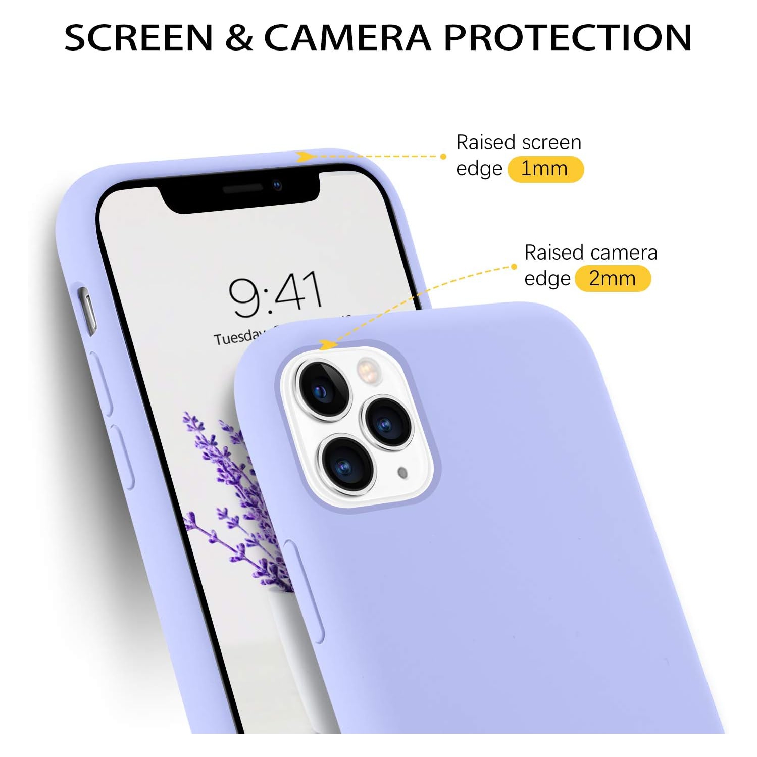 iPhone 11 Pro Case, Liquid Silicone Soft Gel Rubber Slim Fit Cover with Microfiber Cloth Lining Cushion