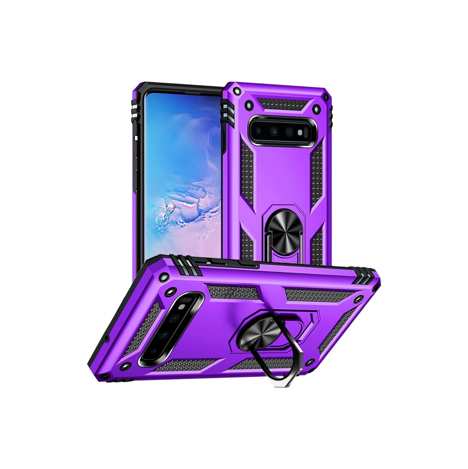 Pour étui pour Galaxy S10 de Samsung, étui pour Galaxy S10, [16&nbsp;pi de qualité militaire. Testé contre les chutes] Étui protecteur antichoc à