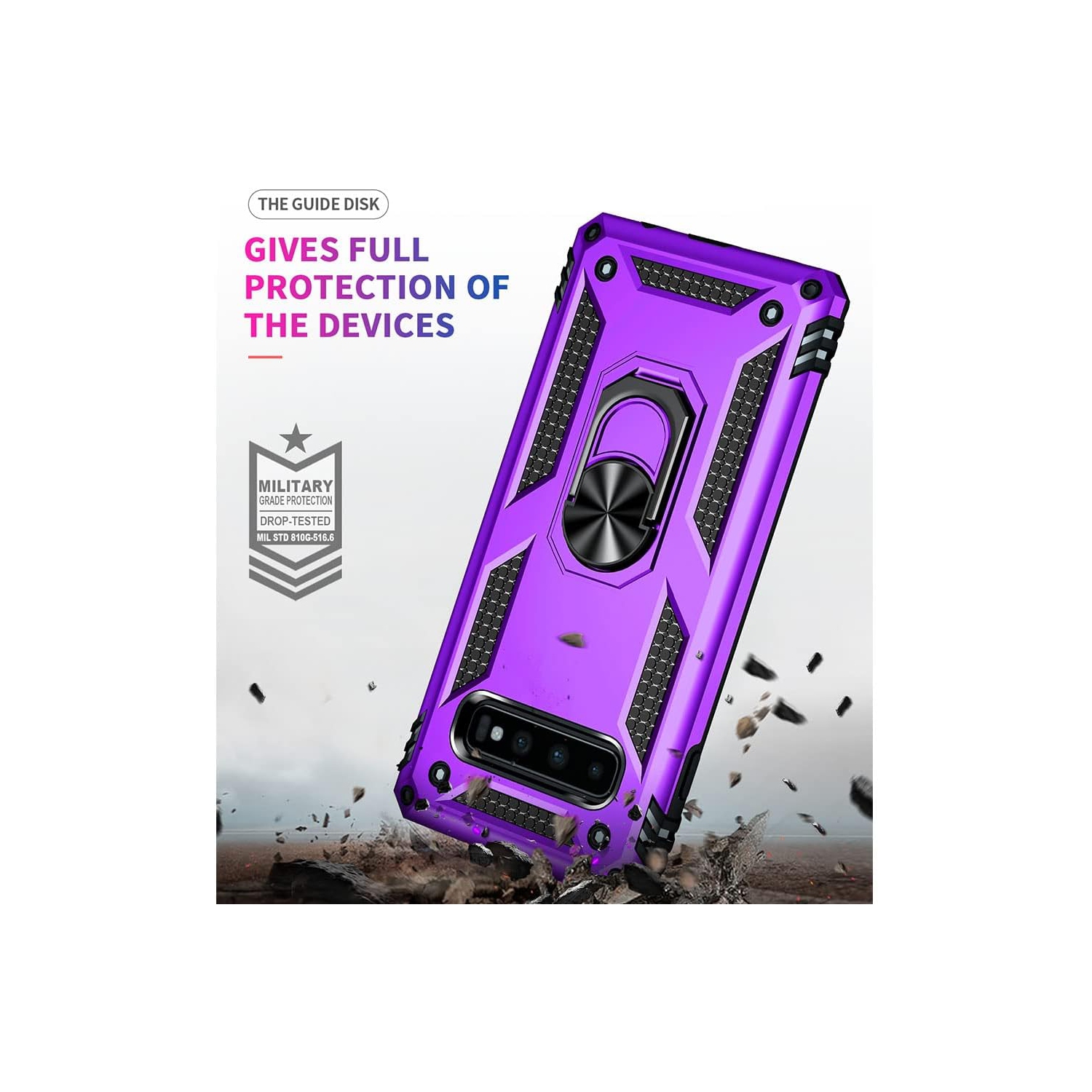 Pour étui pour Galaxy S10 de Samsung, étui pour Galaxy S10, [16&nbsp;pi de qualité militaire. Testé contre les chutes] Étui protecteur antichoc à