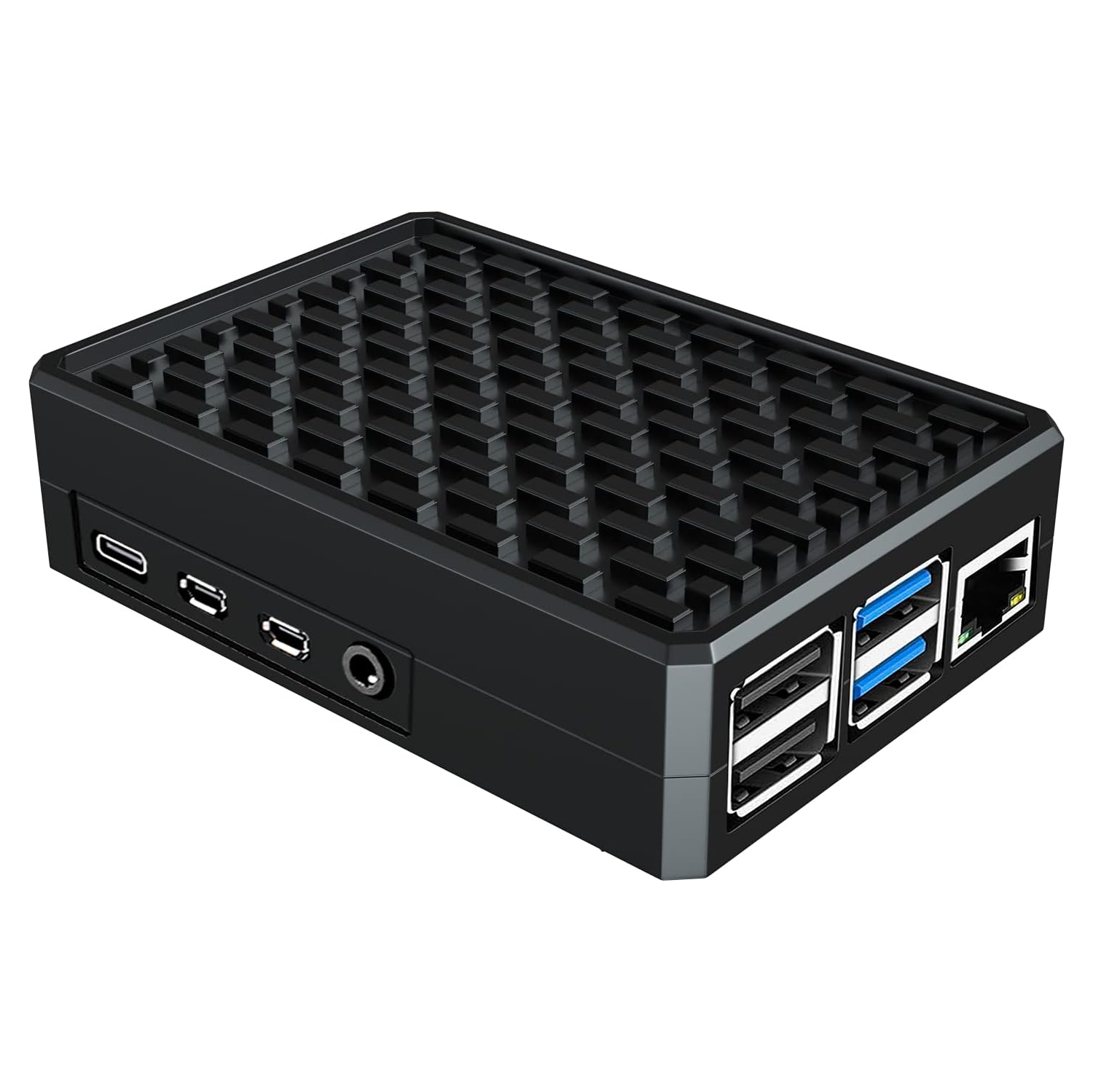 Boîtier en aluminium Raspberry pi 4, boîtier en métal Raspberry pi 4 modèle B, boîtier blindé en alliage pi 4 avec colonne de refroidissement