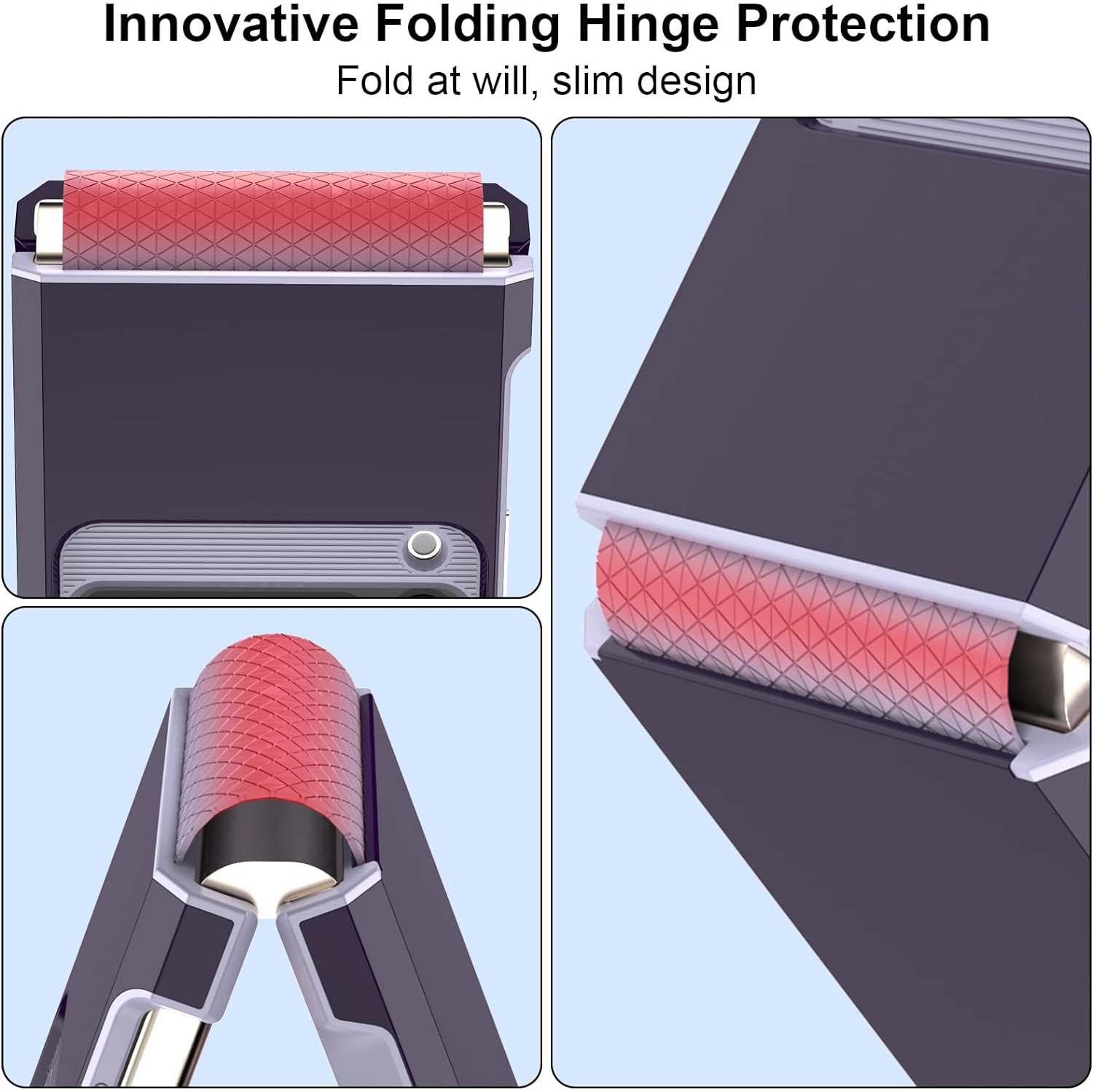 Conçu pour l'étui Galaxy Z Flip 3 avec protection à charnière, le téléphone protecteur robuste antichoc tout le corps Flip 3 de Samsung