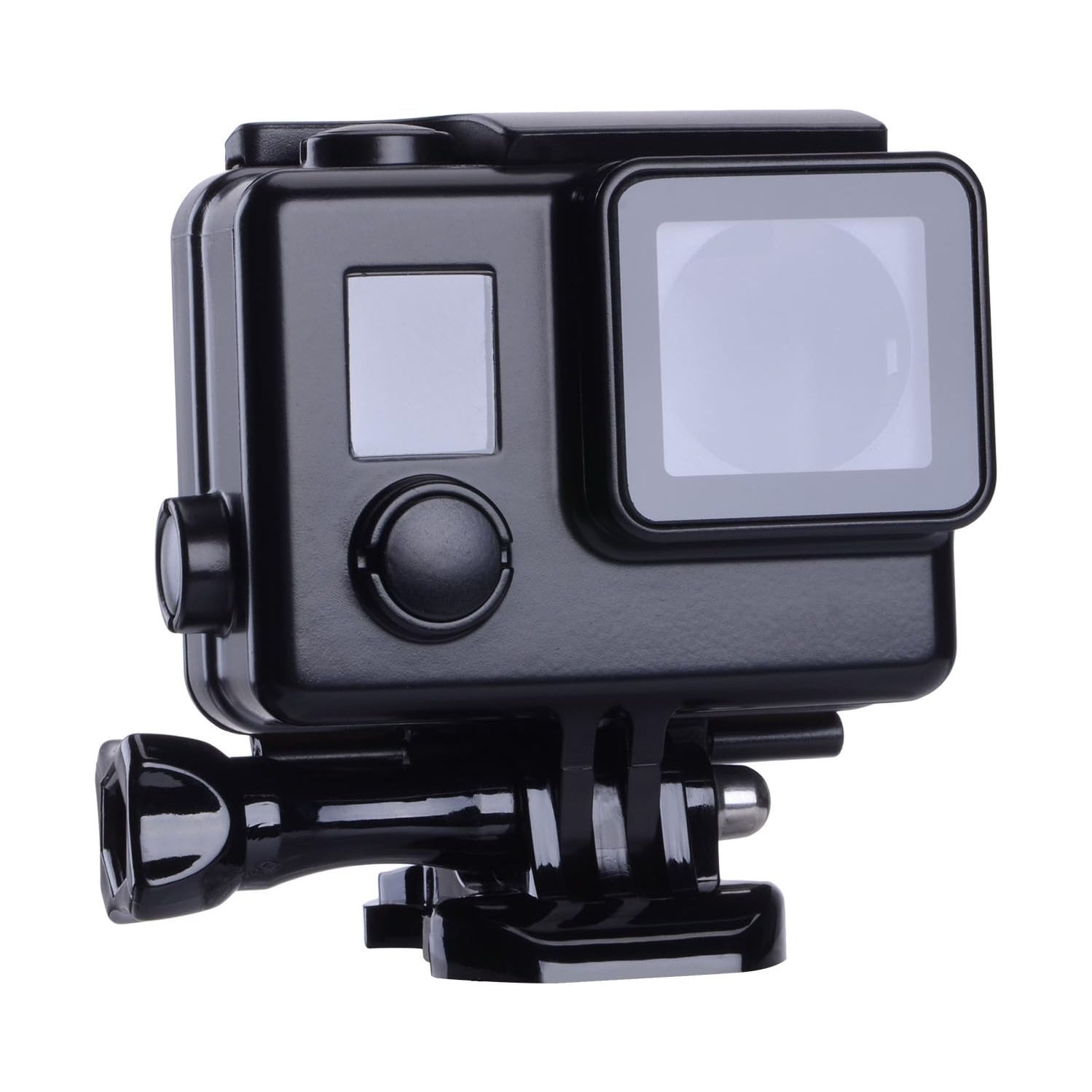 Protective case Black Charging case Wire Connectable Skeleton Protective Side Open Housing case for GoPro Hero 4