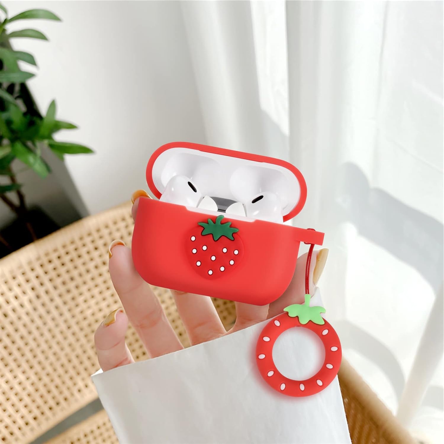 for Airpods Pro 2 Case, Cute 3D Cartoon Kawaii Fashion AirPod Pro 2 Soft Silicone Case Funny Cover