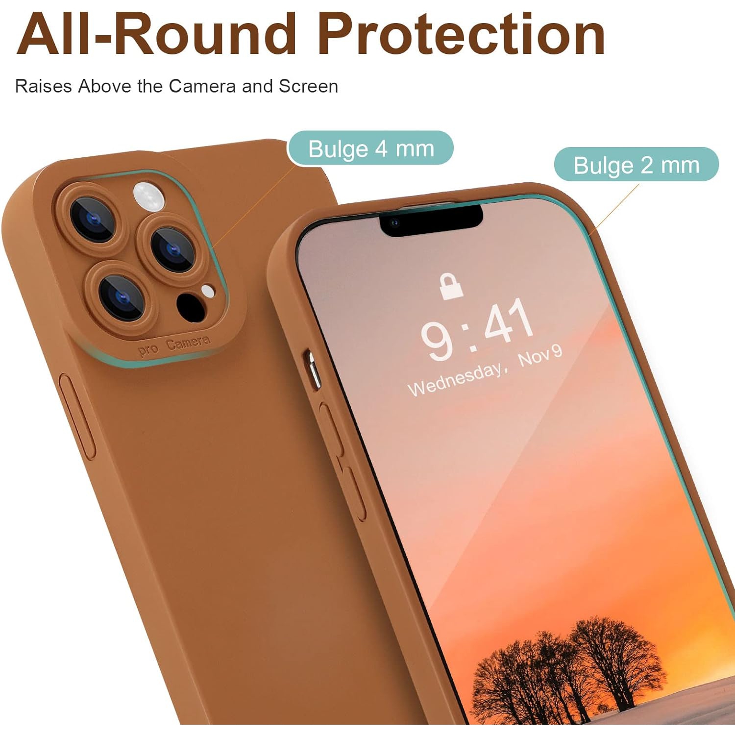 Conçu pour l'étui antichoc en caoutchouc gel 13 Pro d'iPhone pour 13 Pro d'Apple seulement, antichoc