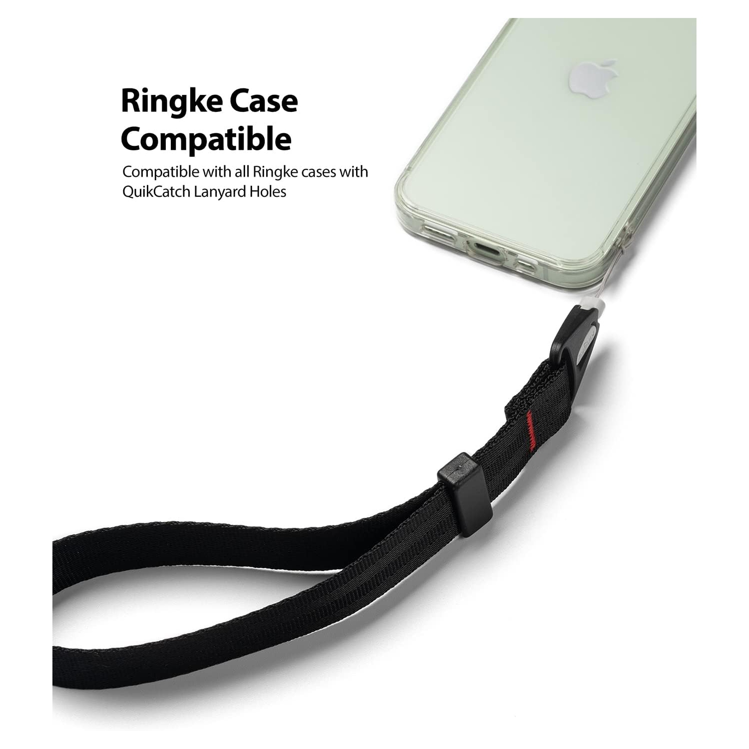 Lanyard Hand Strap for Cell Phone Cases, Cameras, Keys Adjustable Wristlet Wrist Strap - Black