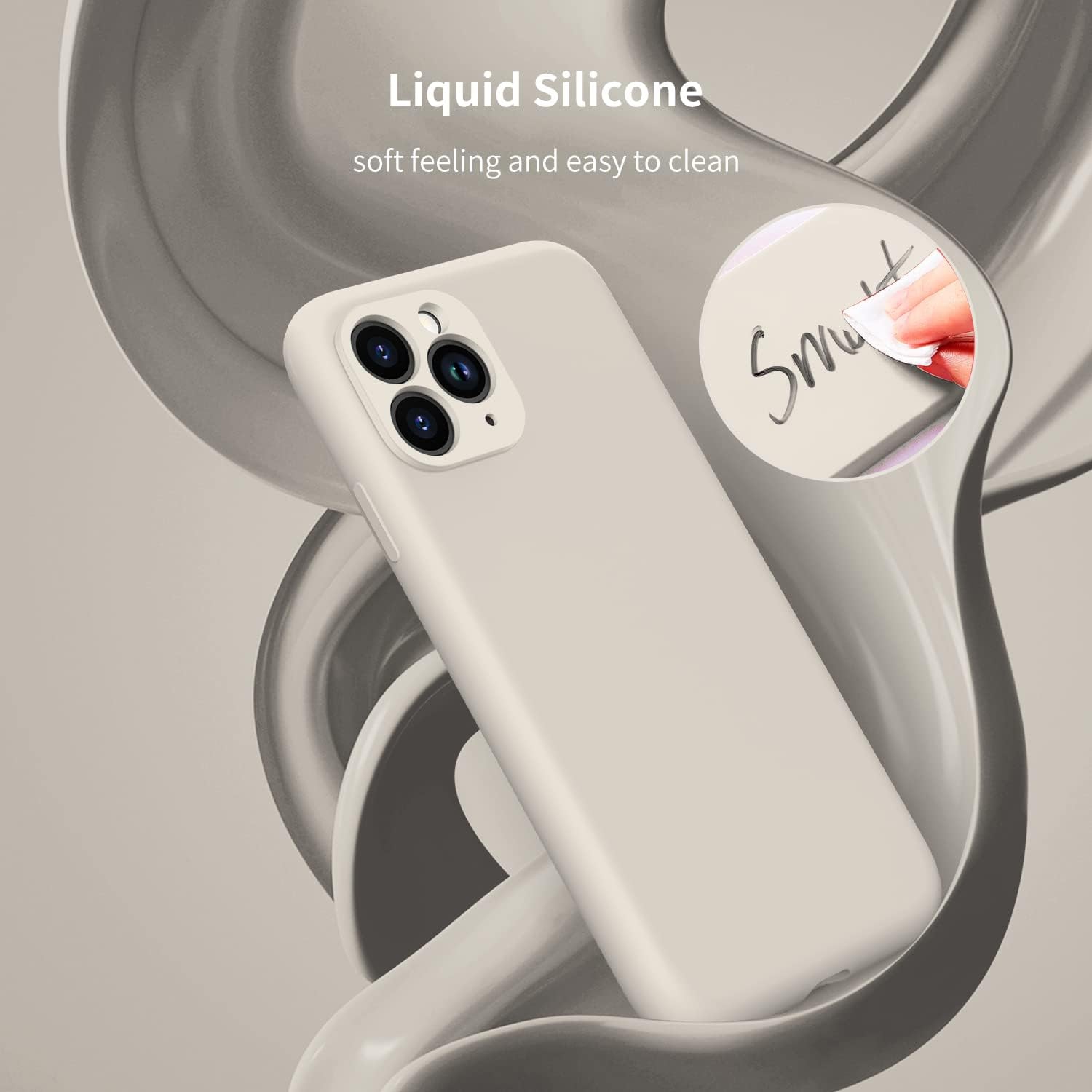 for iPhone 11 Pro Case with Screen Protector - Upgraded Camera Lens Protector - Soft Full Coverage Liquid