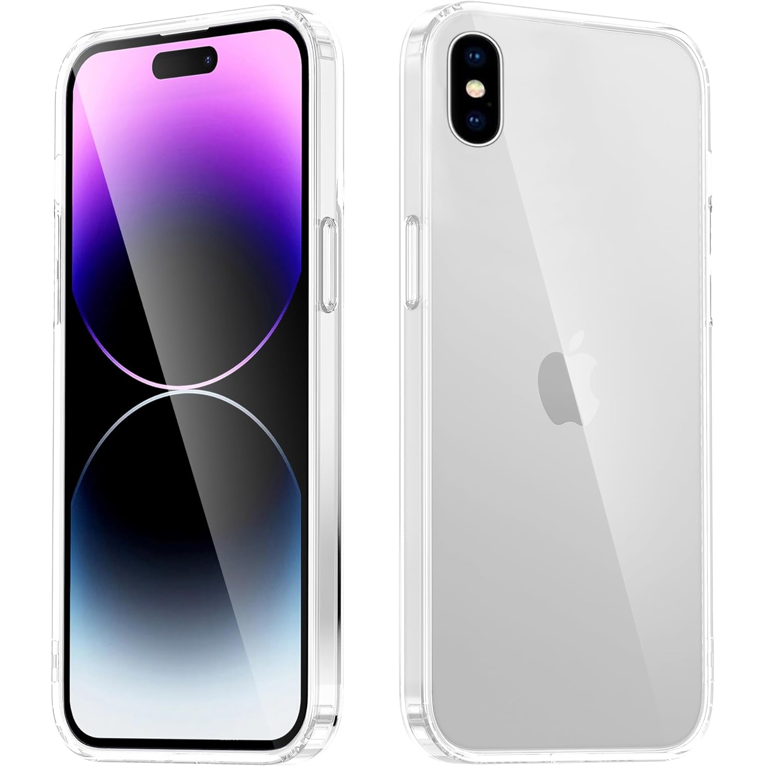 Étui transparent Crystal pour iPhone X/iPhone XS, [ne jaunit pas] [protection de qualité militaire 10FT] protection antirayure