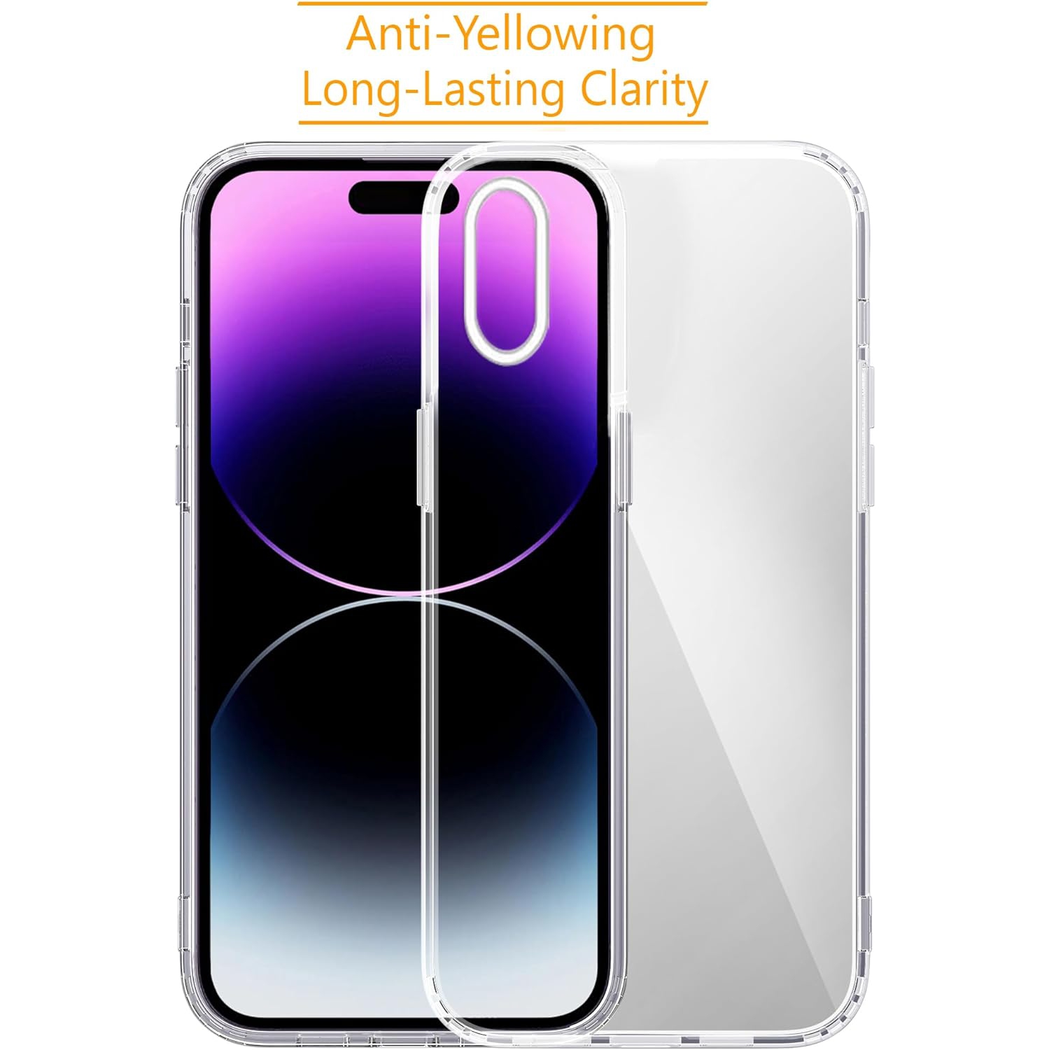 Étui transparent Crystal pour iPhone X/iPhone XS, [ne jaunit pas] [protection de qualité militaire 10FT] protection antirayure
