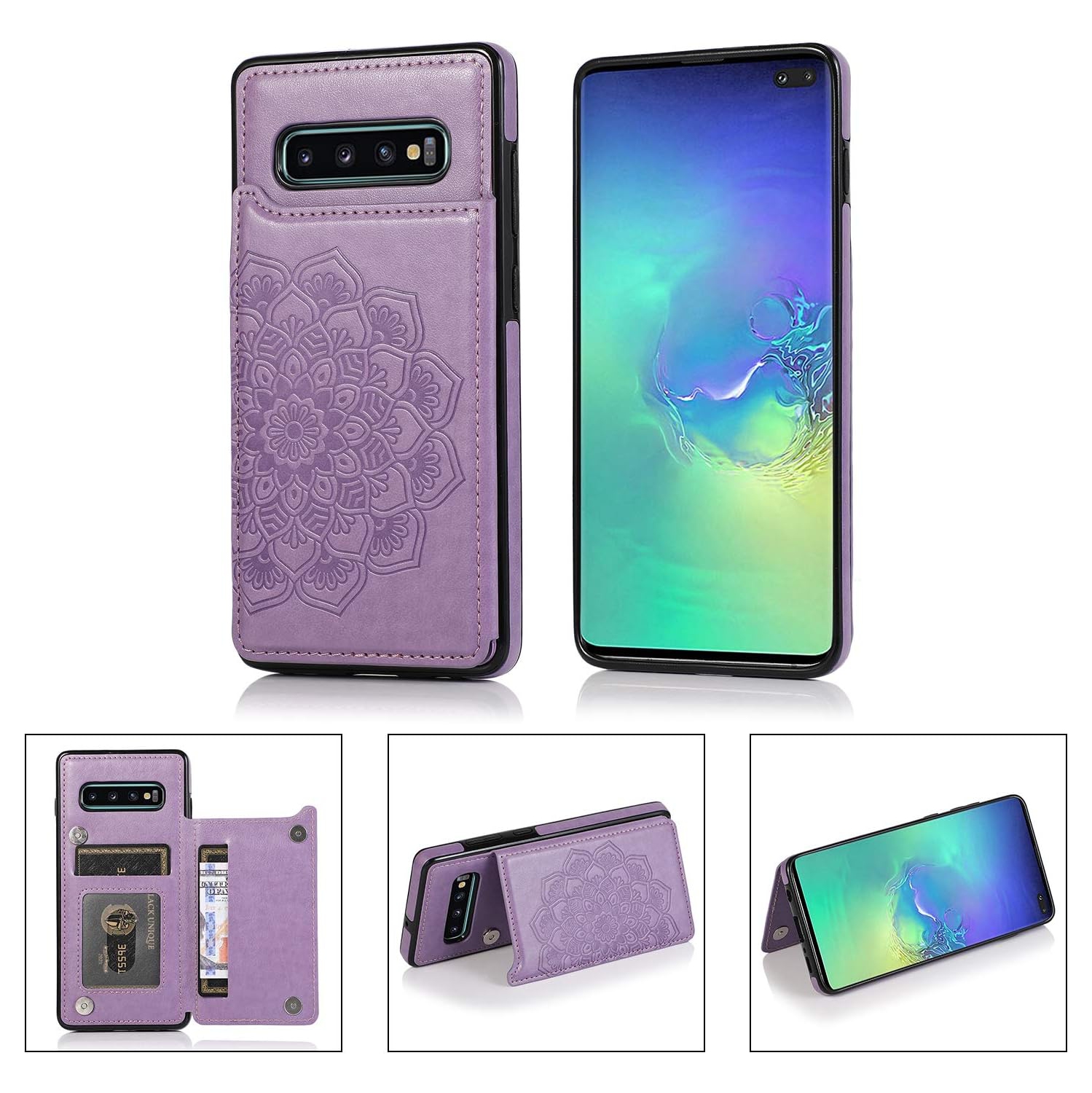 Compatible avec l'étui pour Galaxy Note 8 de Samsung et la béquille pour support de carte en verre trempé