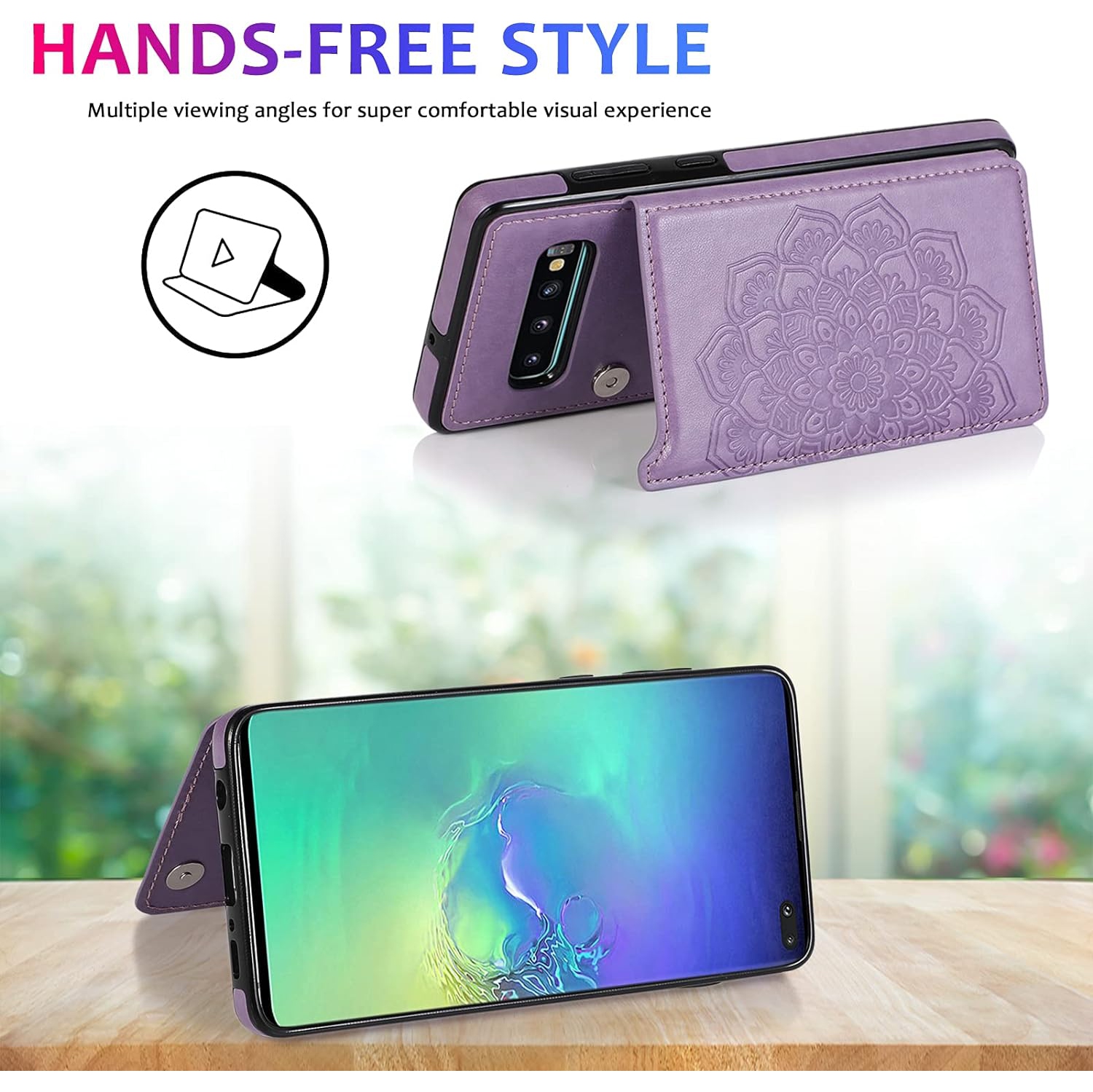 Compatible avec l'étui pour Galaxy Note 8 de Samsung et la béquille pour support de carte en verre trempé