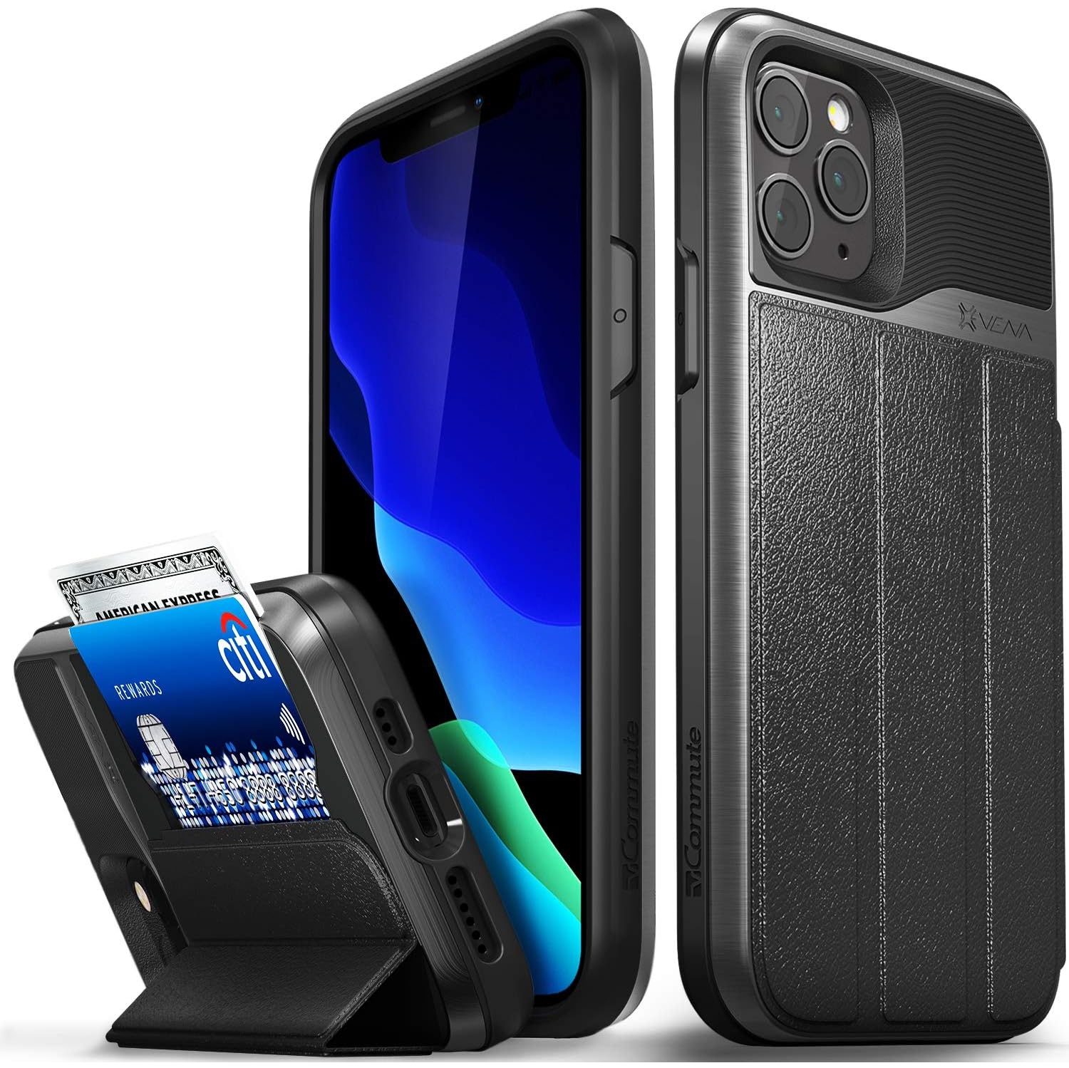 vCommute Wallet Case Compatible with Apple iPhone 11 Pro, (Military Grade Drop Protection) Flip