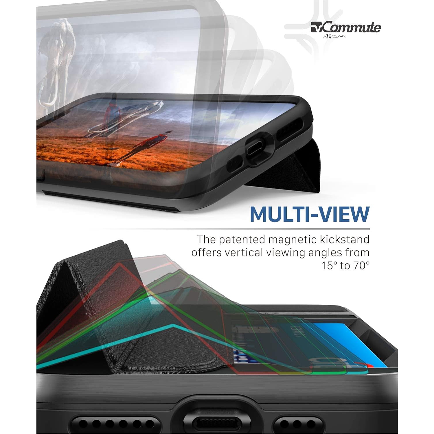 vCommute Wallet Case Compatible with Apple iPhone 11 Pro, (Military Grade Drop Protection) Flip