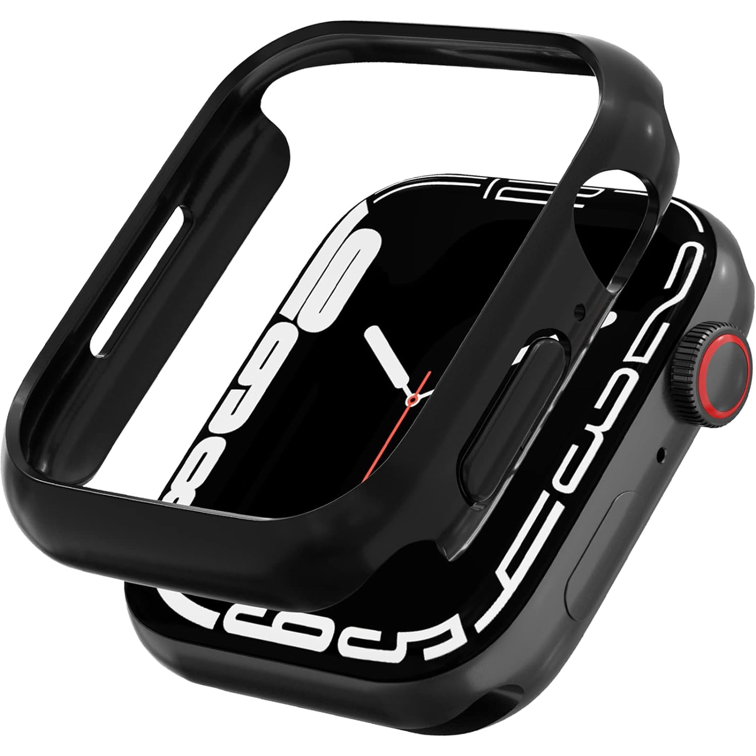 Compatible avec l'Apple Watch Series 8 avec étui 41&nbsp;mm de 7&nbsp;mm et le modèle ultramince de protection tout autour en PC rigide