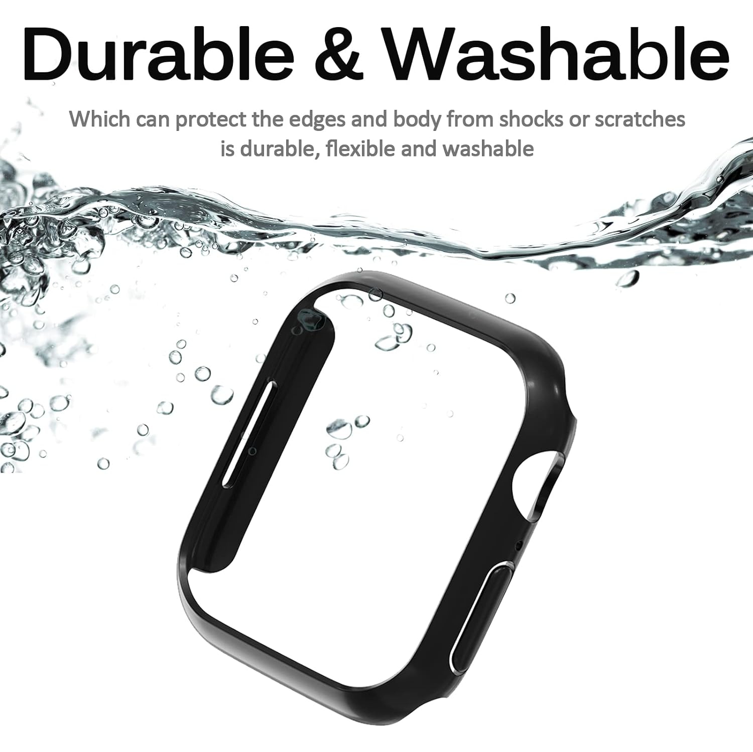 Compatible avec l'Apple Watch Series 8 avec étui 41&nbsp;mm de 7&nbsp;mm et le modèle ultramince de protection tout autour en PC rigide