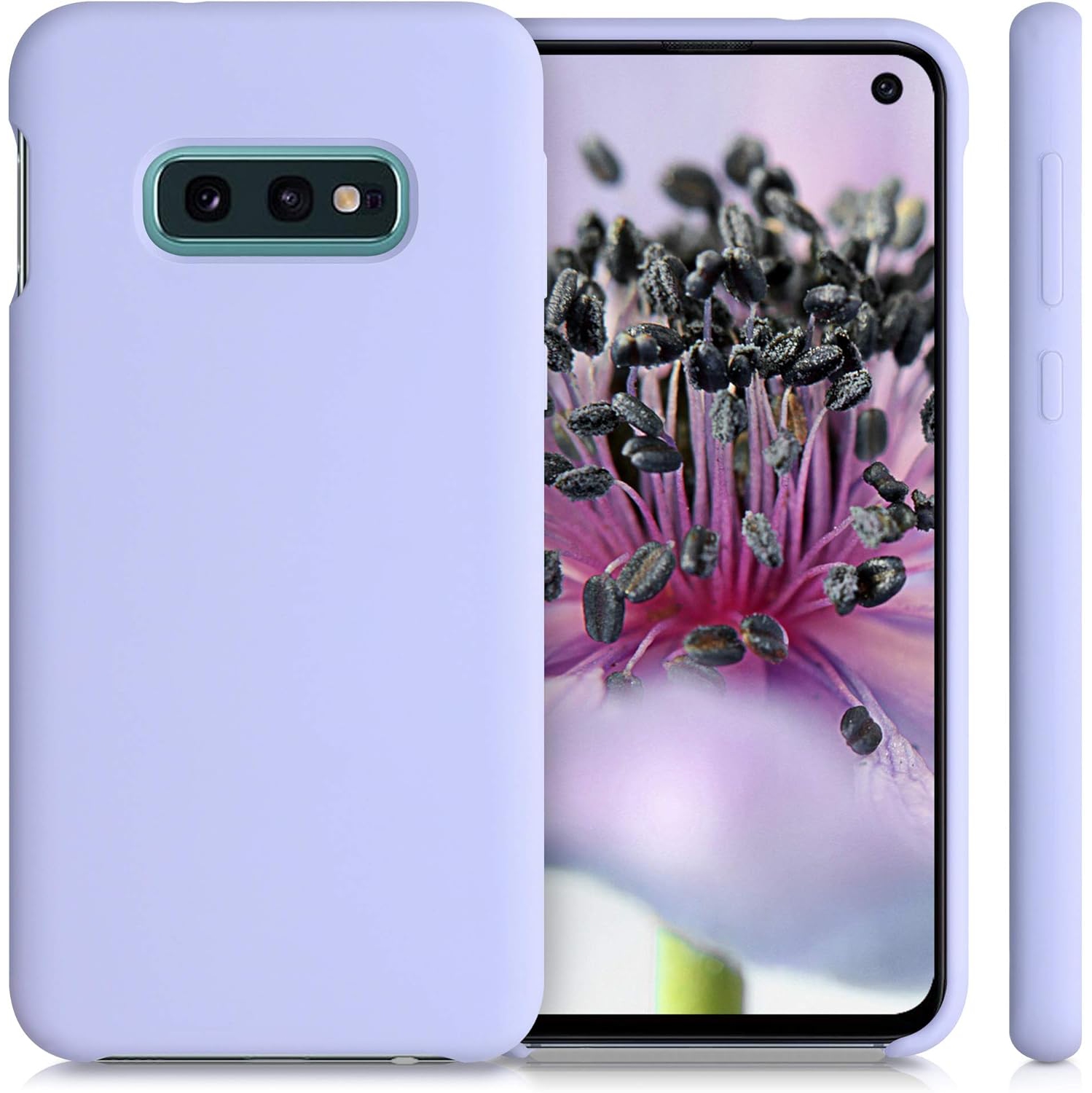 Étui compatible avec l'étui en silicone TPU pour Galaxy S10e de Samsung avec fini doux - Lavande pâle