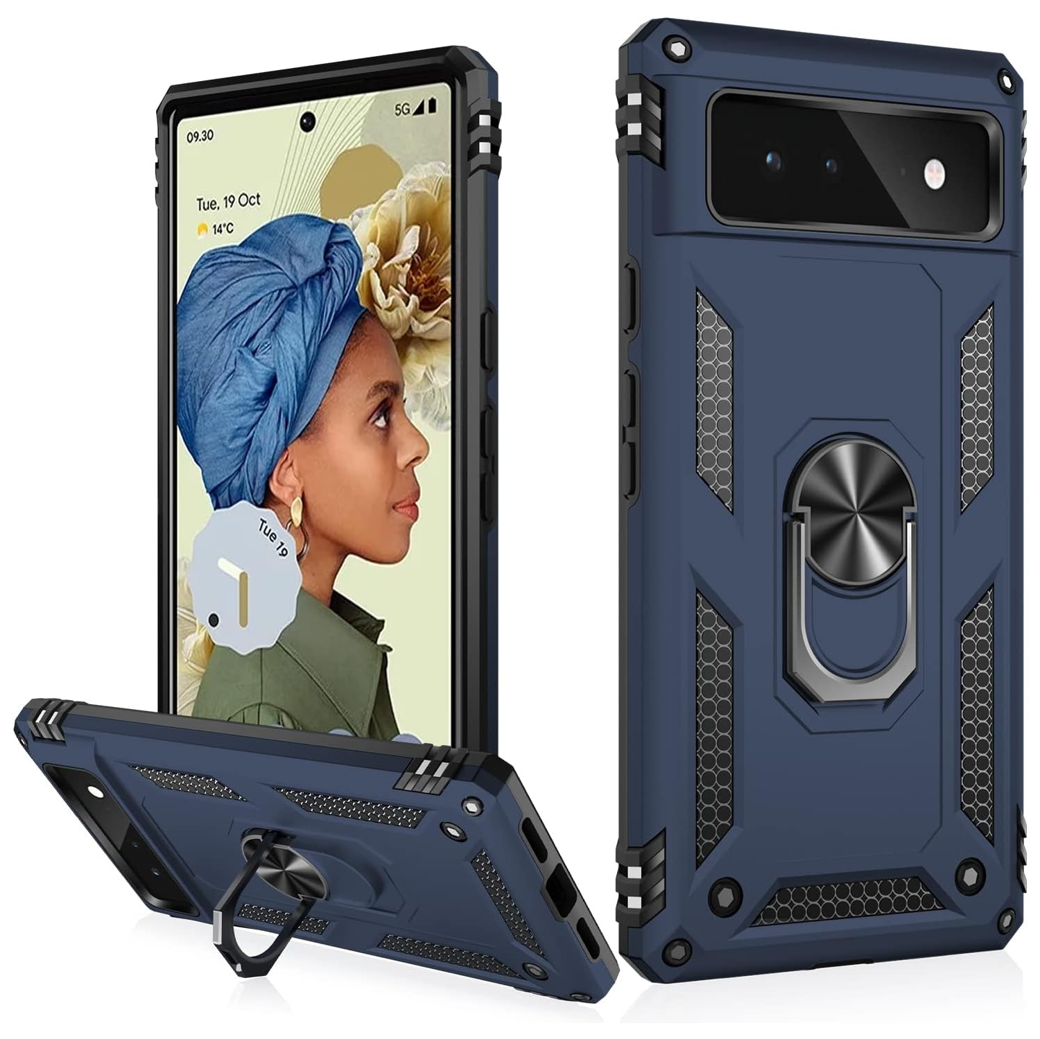 Suitable for Google Pixel 6 Case,Military Grade Shockproof Heavy Duty Protective Phone Case Pass 16ft Drop Test