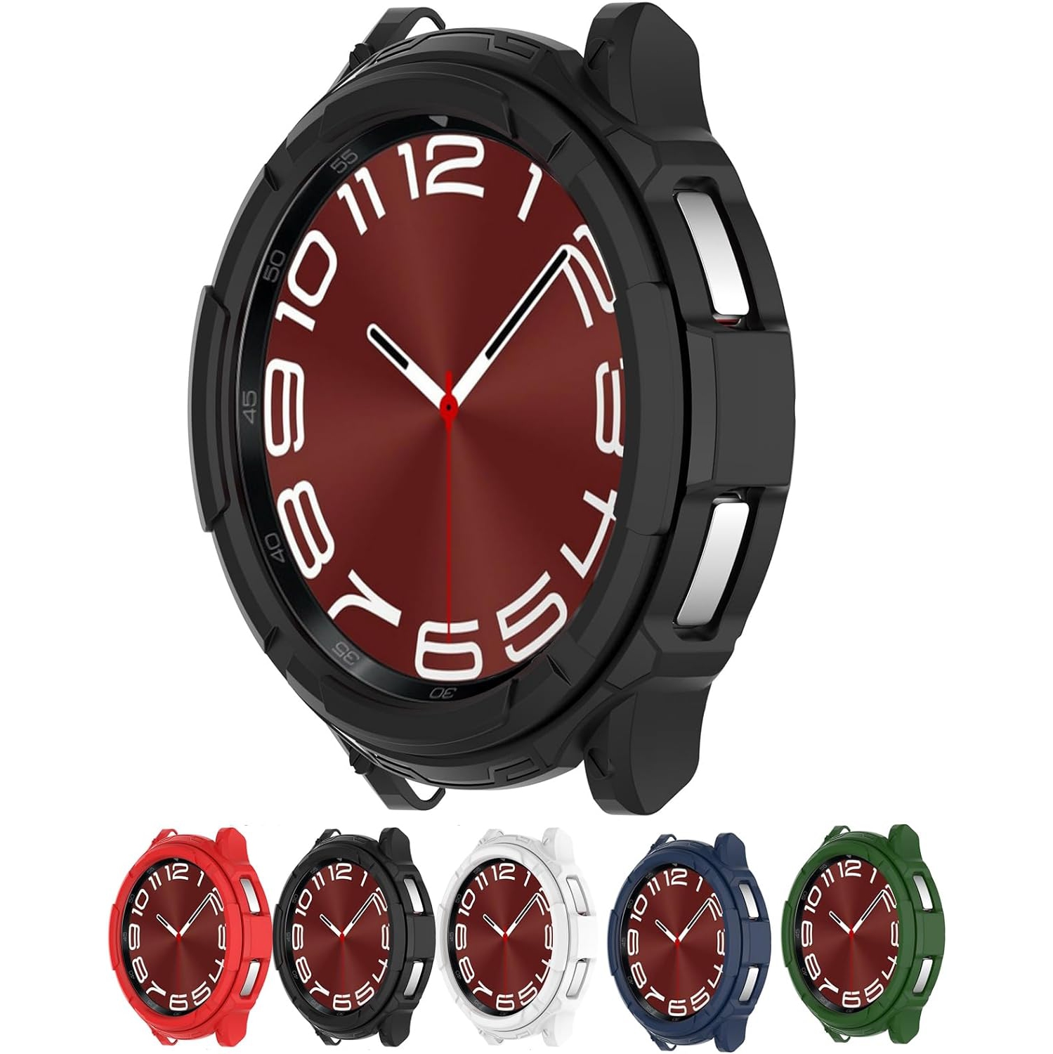 Étui compatible avec la montre Galaxy Watch 6 Classic 43&nbsp;mm de Samsung 47&nbsp;mm, protection de rechange souple anti-chute pour PC