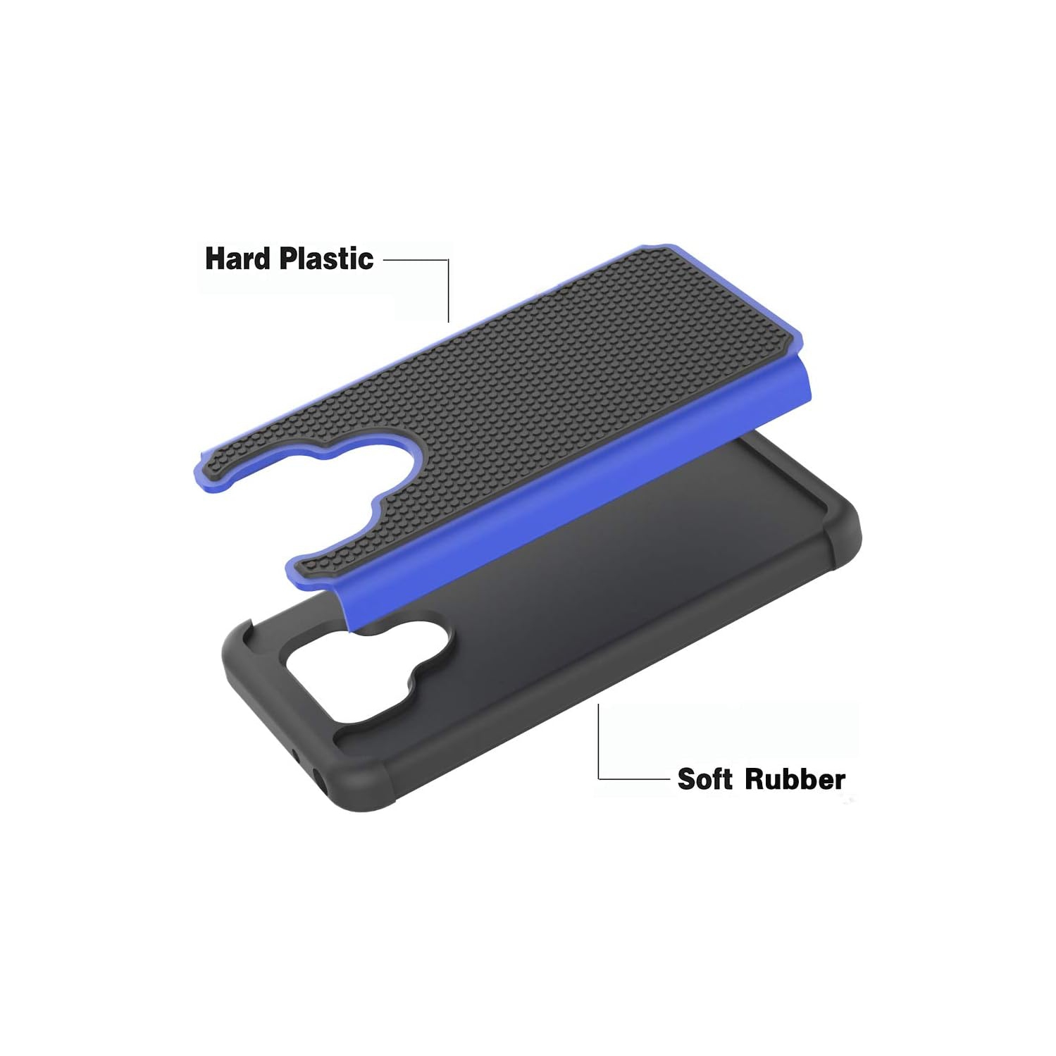 Étui de téléphone pour LG G6 avec protecteur d'écran en verre trempé et accessoires pour cellulaires rigide mince hybride robuste