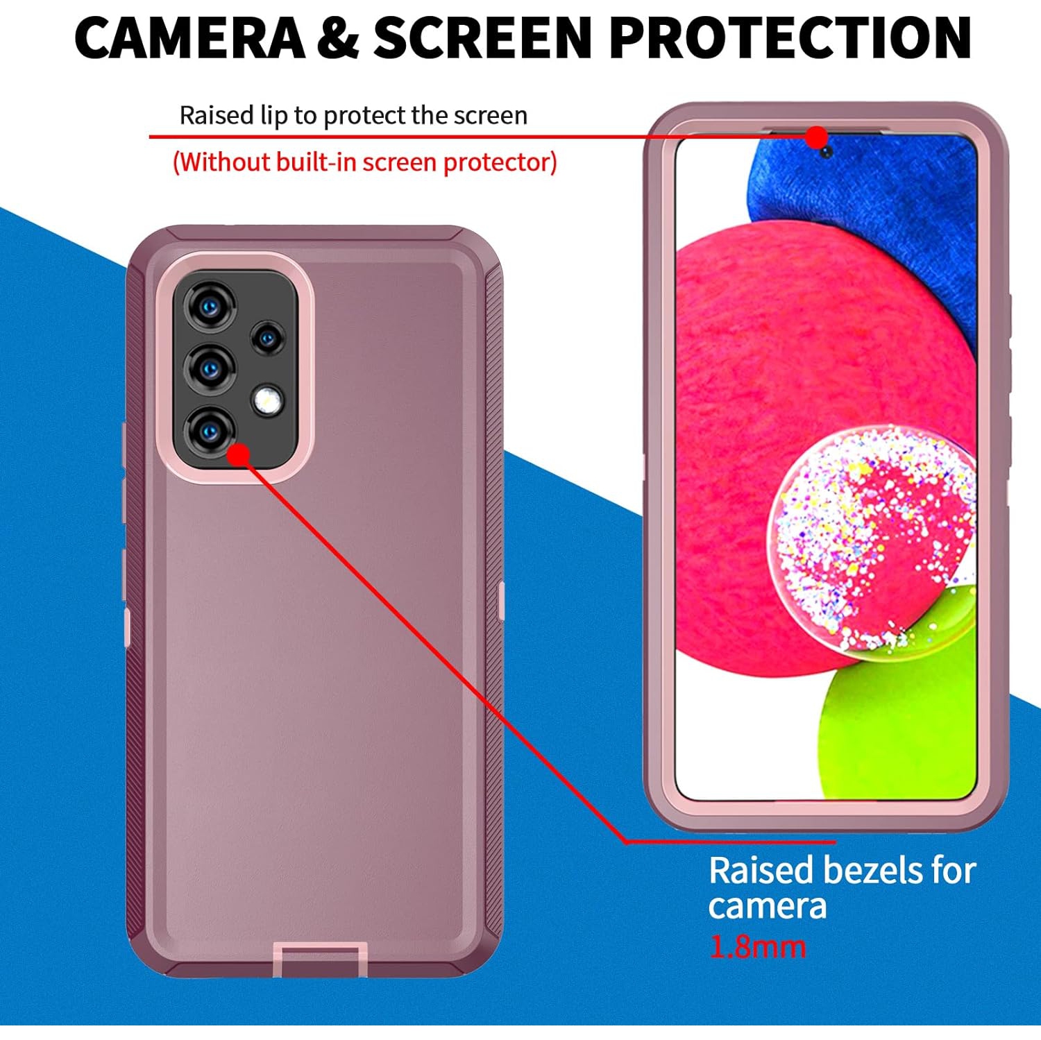 Étui Defender robuste et hermétique à la poussière 3-en-1 pour Galaxy A53 5G et Galaxy A53 5G de Samsung