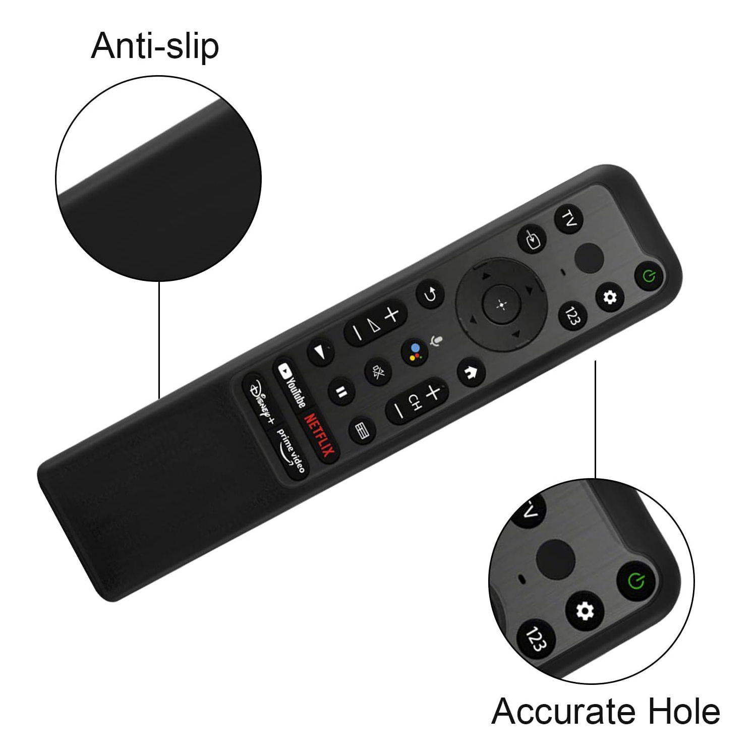 Étui protecteur en silicone pour télécommande Sony Bravia XR RMF-TX800P/TX800U/TX800C RMF-TX900U/TX900C/TX900P