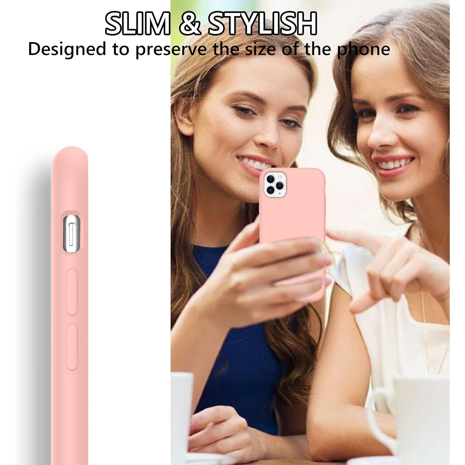 iPhone 11 Pro Case, Liquid Silicone Soft Gel Rubber Slim Cover with Microfiber Cloth Lining Shockproof Anti