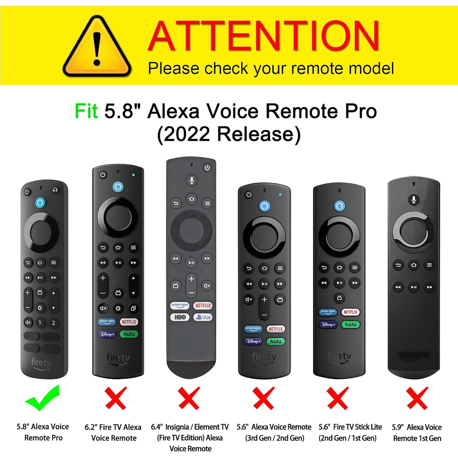 Remote Case for Alexa Voice Remote Pro - Honey Comb Lightweight Anti-Slip Shockproof Silicone