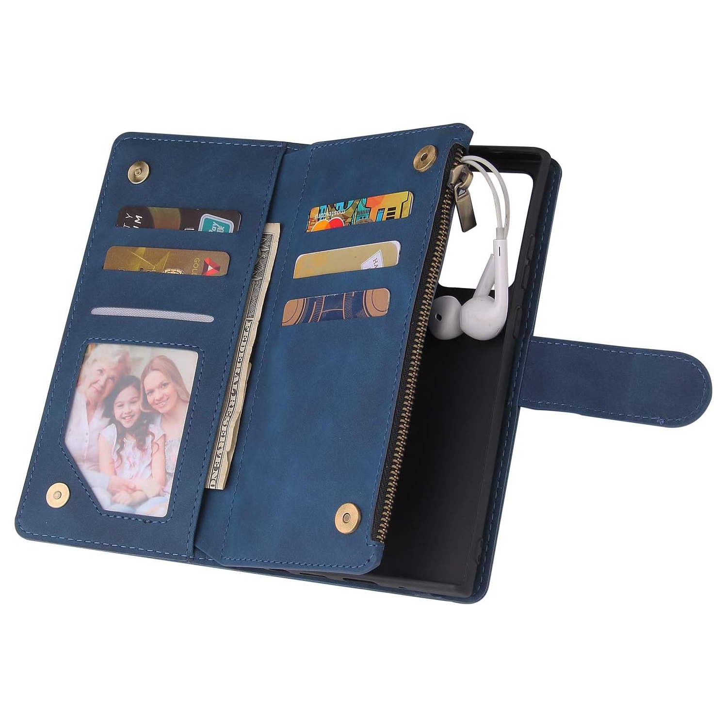 Compatible avec l'étui portefeuille Glaxay Note20 5G de Samsung pour Galaxy Note 20 avec protecteur d'écran et rabat en verre trempé