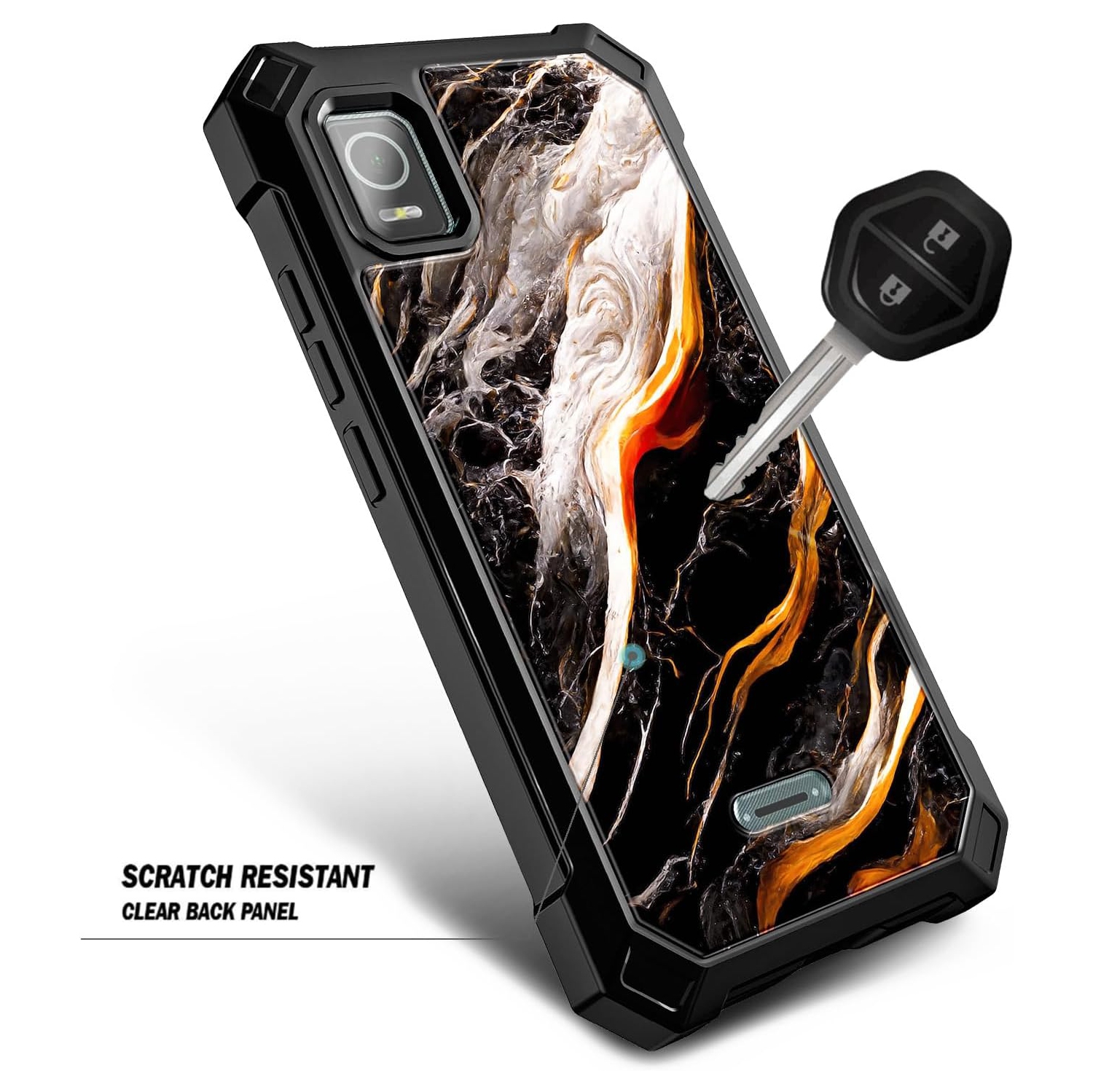 Case for TCL 30Z, TCL 30 LE with [Built-in Screen Protector], Full-Body Protective Shockproof Rugged