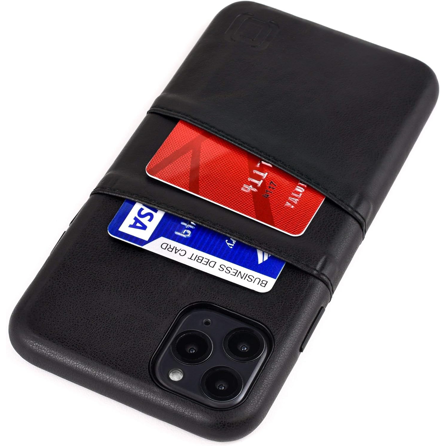 iPhone 11 Pro Max Wallet Case: Built-in Metal Plate for Magnetic Mounting & 2 Credit Card Holders (6.5" Exec M2,