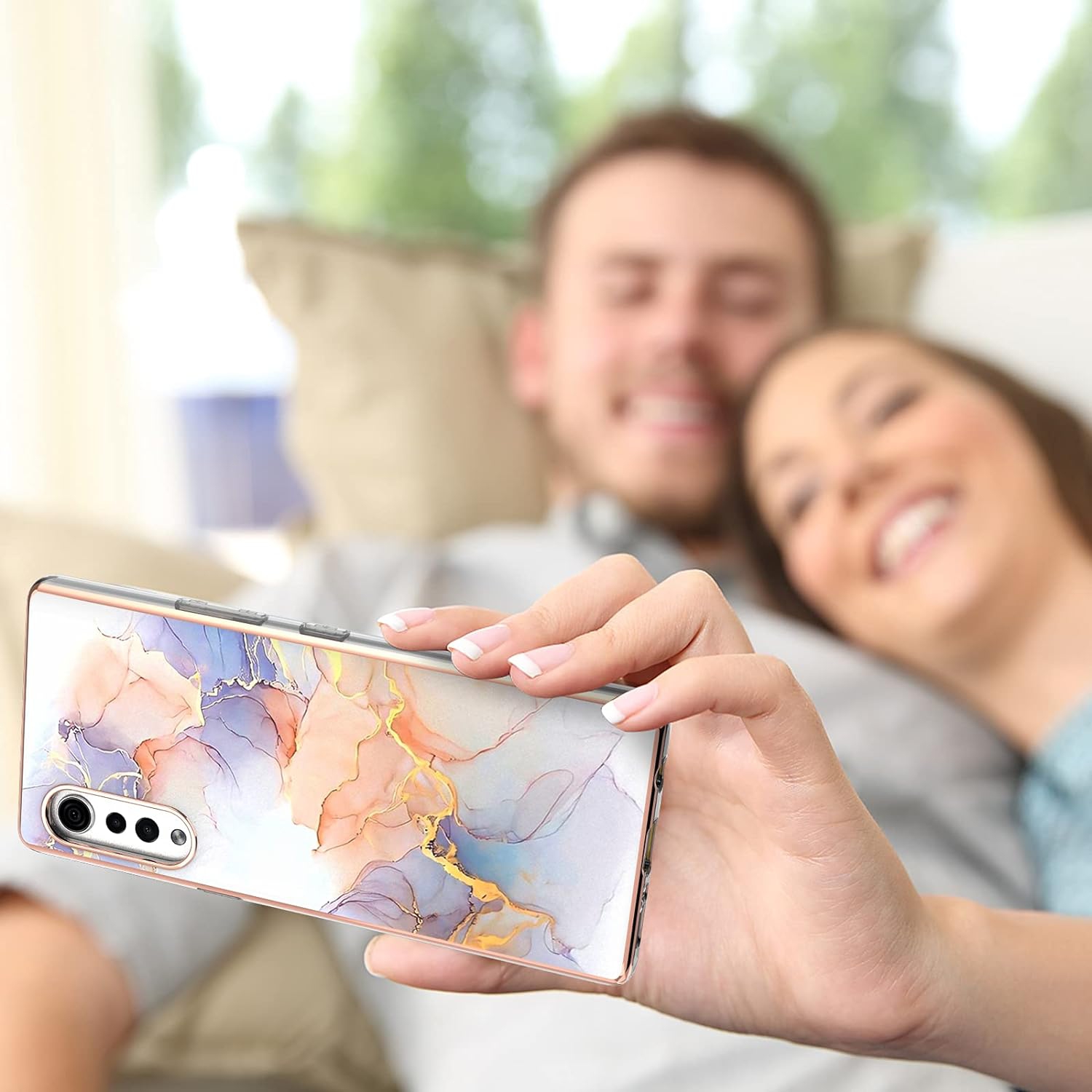 for LG Velvet Case,LG Velvet 5G TPU Soft Case Slim Cute Girls Women Lady Silicone Shockproof Flexible Bumper