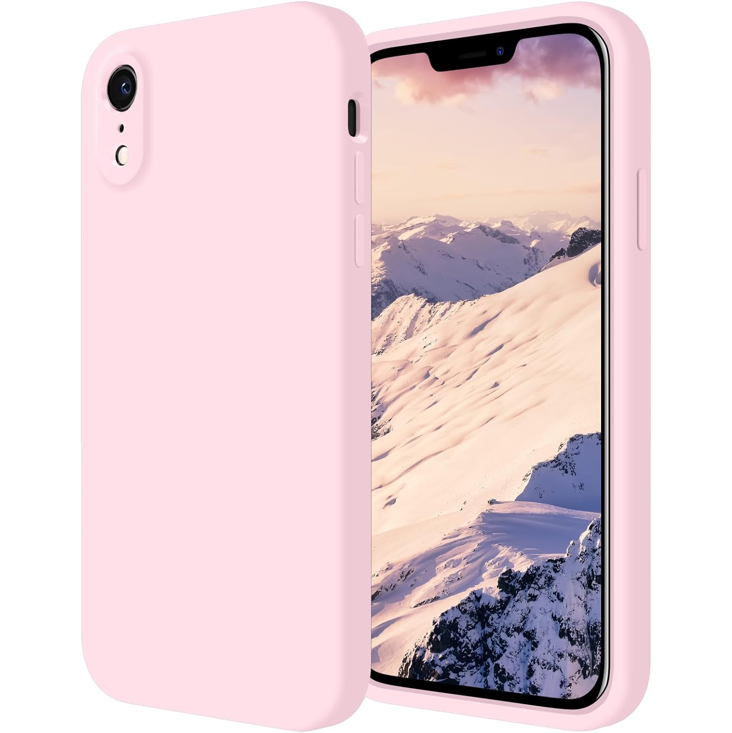 iPhone XR Case, Silicone Upgraded [Square Edges] & [Camera Protecion] Phone Case with Soft Anti-Scratch