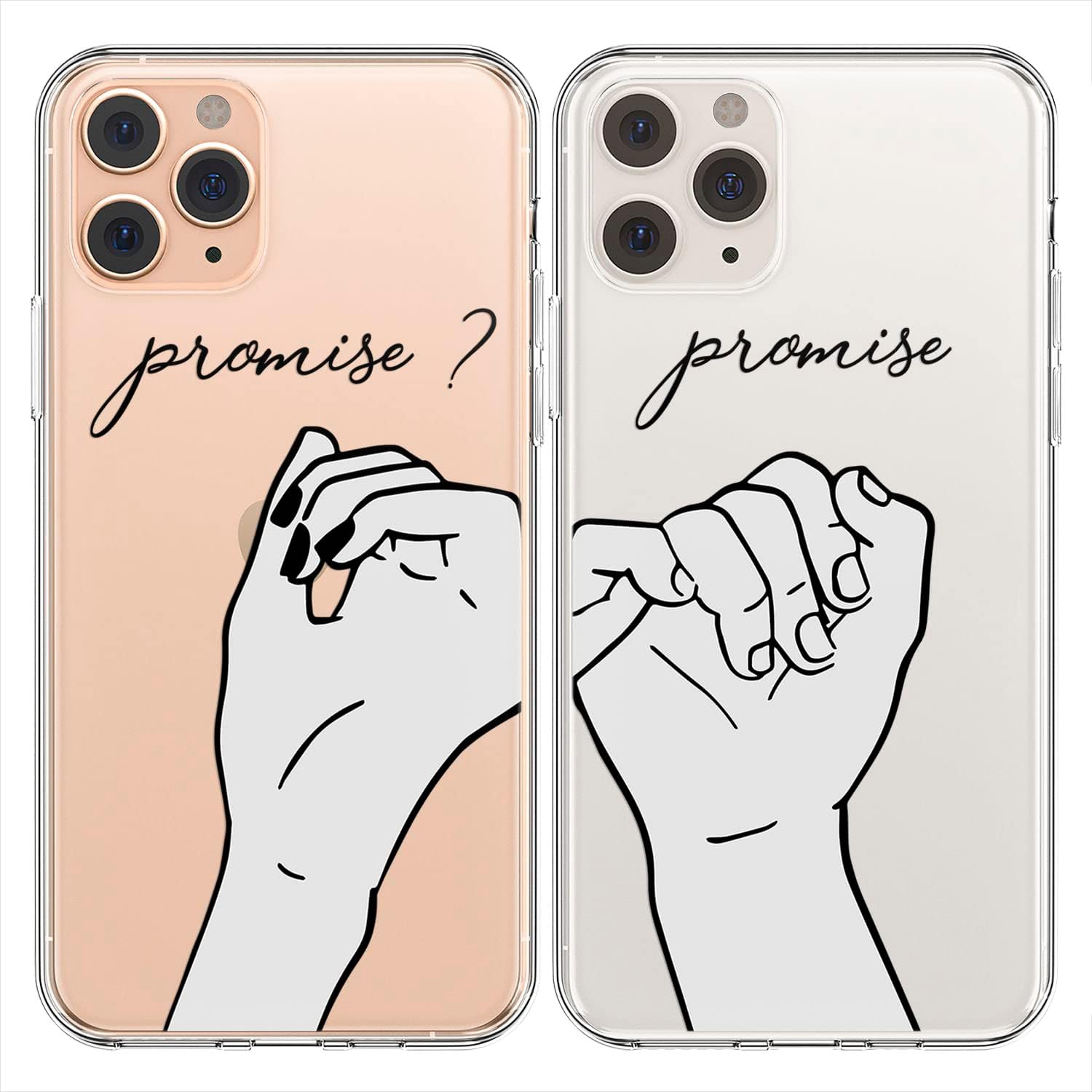 Matching Phone Case Compatible with - iPhone Xr - 6.1 inch for Couples Best Friends Slim Cover Holding Hands