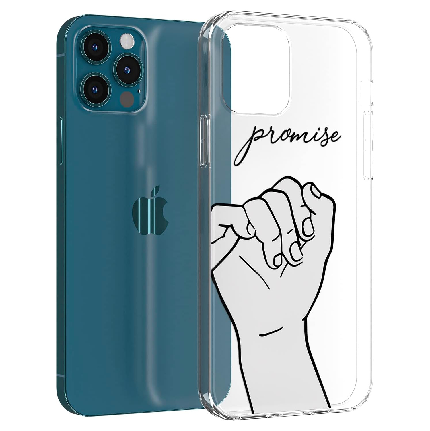 Matching Phone Case Compatible with - iPhone Xr - 6.1 inch for Couples Best Friends Slim Cover Holding Hands