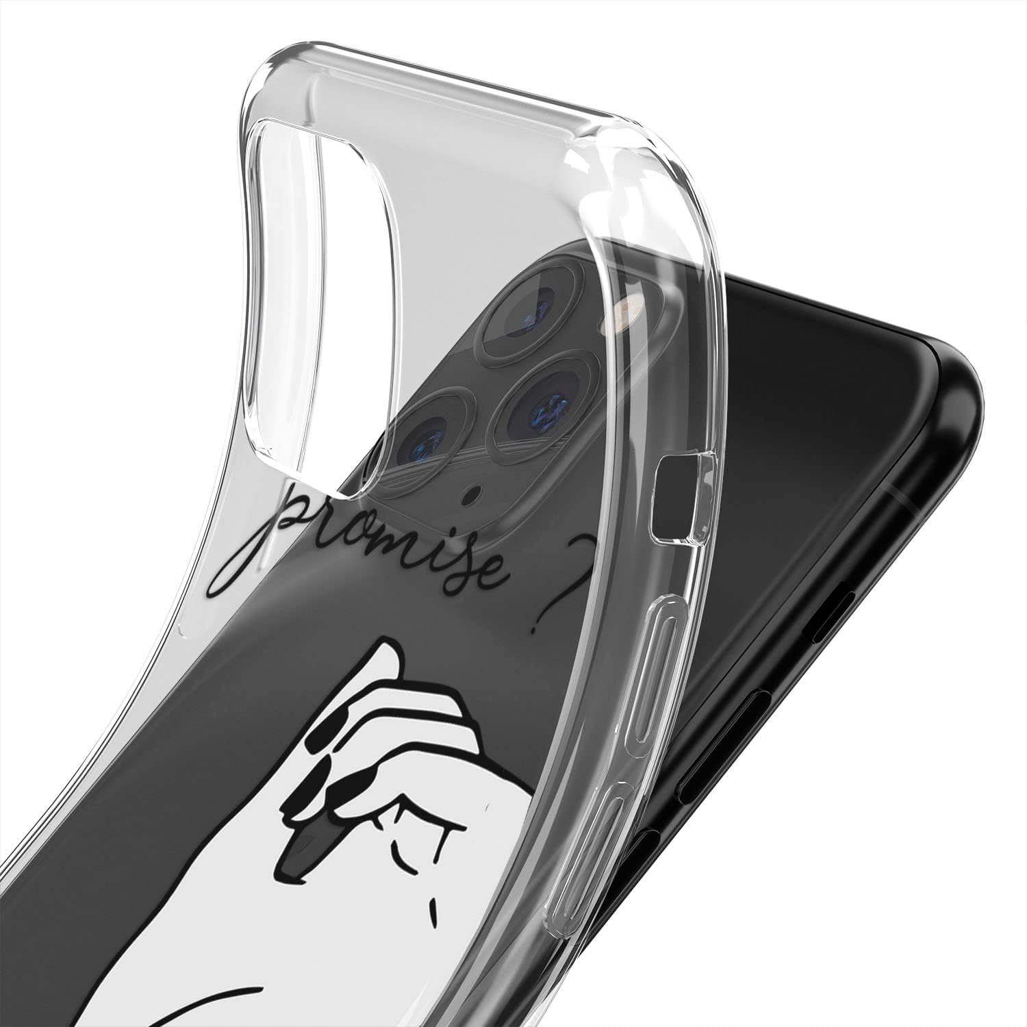 Matching Phone Case Compatible with - iPhone Xr - 6.1 inch for Couples Best Friends Slim Cover Holding Hands