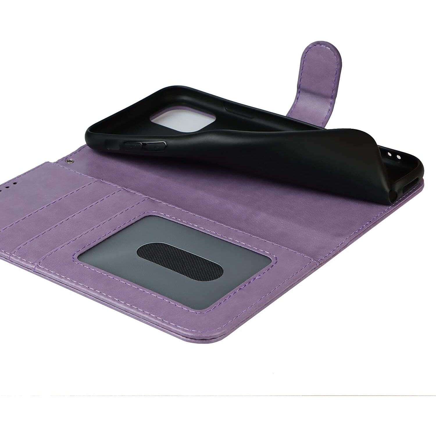 iPhone 11 Pro Max Wallet Case,Premium Leather Card Holder Card Slot Magnetic Closure Flip Kickstand Women